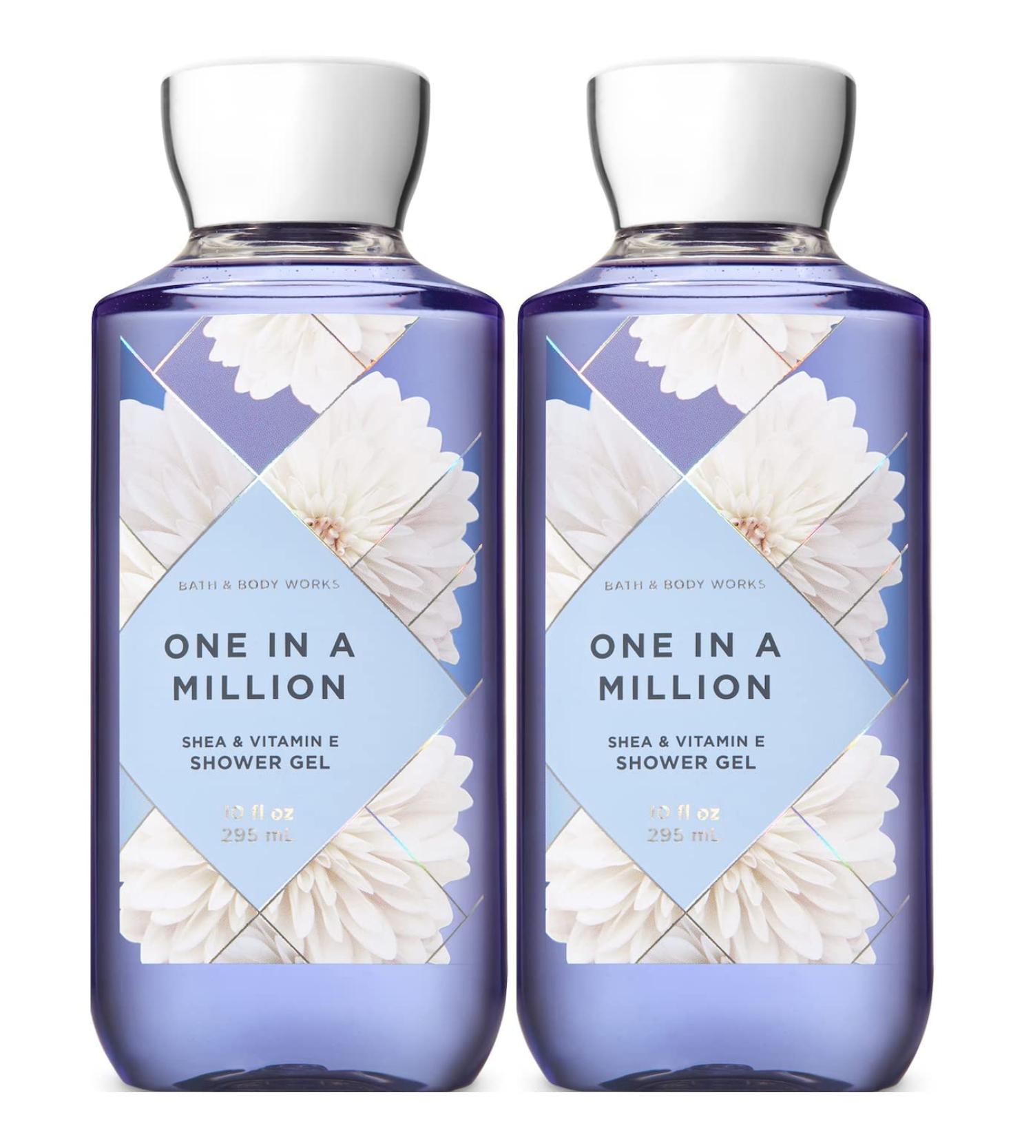 Bath & Body Works One in a Million Shower Gel Gift Sets 10 Oz 2 Pack (One Million) 20 ounces One in a Million 10 Fl Oz