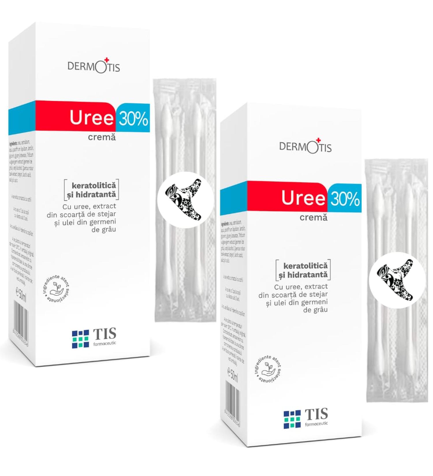 TIS UREA Cream 30% - Treat Eczema Psoriasis & Dry Skin | 2 x 50g | AHA & Wheat Germ Oil | Improve Wounds & Scars - Buy Online on SooperMarket.com