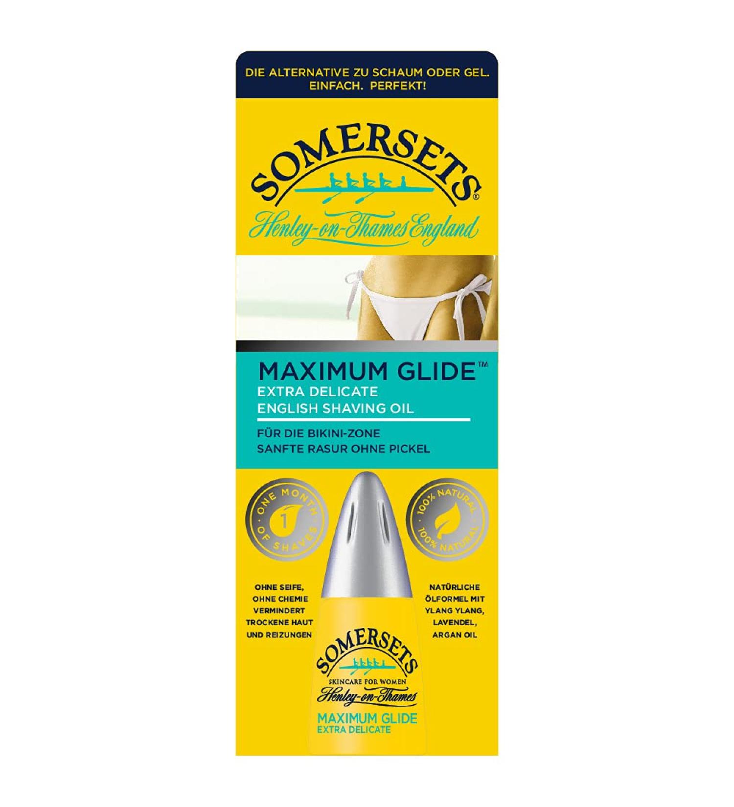 Somersets Women's Extra Delicate Bikini Line Shaving Oil - 15ml | Smooth & Nourishing Care - Buy Online on SooperMarket.com