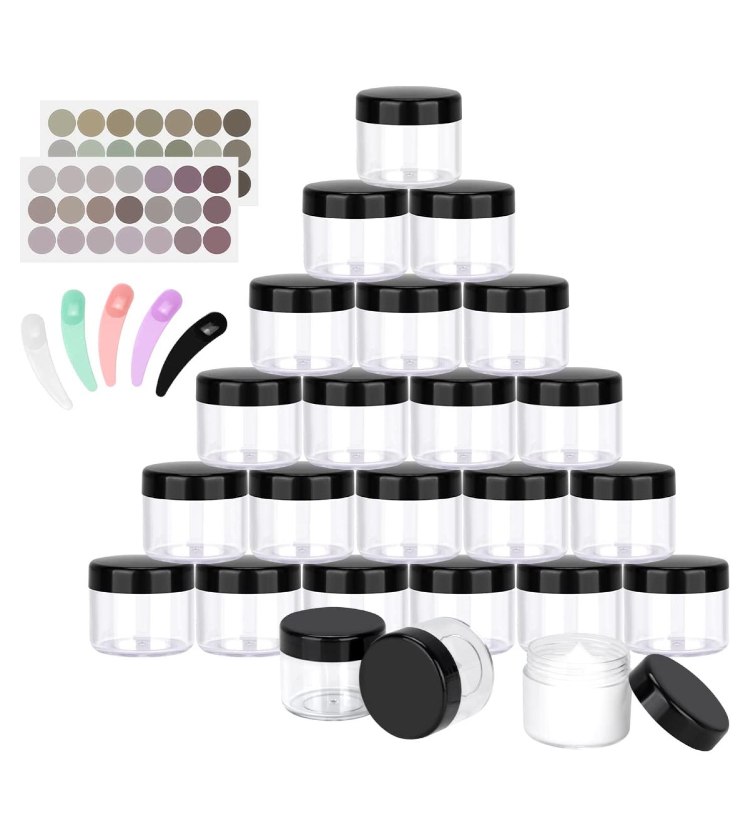 Belicoo 24 Pack 20ml Empty Black Cream Cans - Perfect for Lotion Cosmetics & Shampoo - Buy Online on SooperMarket.com