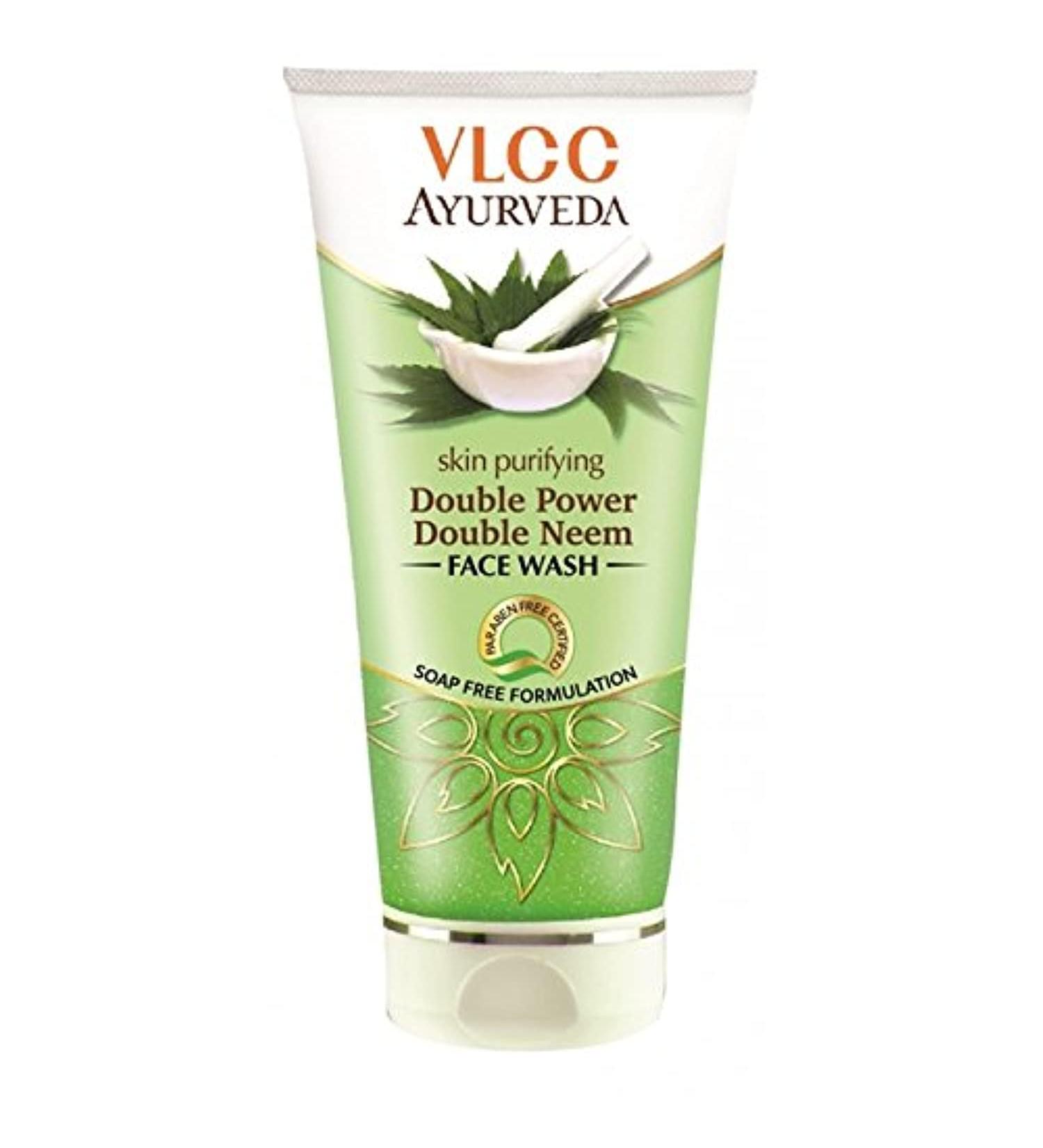 VLCC Skin Purifying Double Neem Facewash - 100ml Pack of 2 | Best International Shipping & Skin Care Solutions - Buy Online on SooperMarket.com
