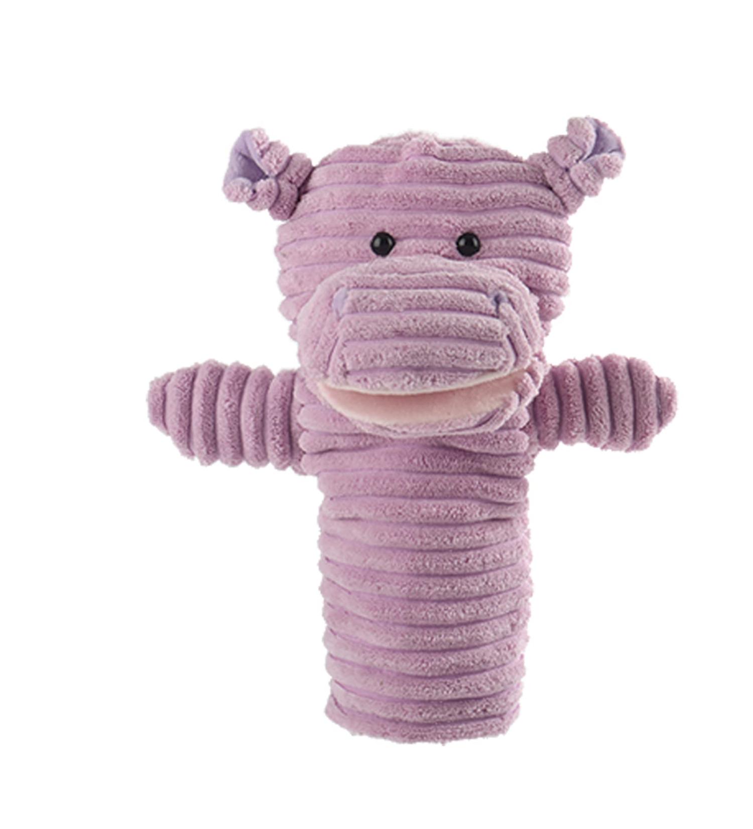 Apricot Lamb Soft Purple Hippo Hand Puppet | Movable Mouth for Storytelling & Teaching | Preschool Size 10 - Buy Online on SooperMarket.com