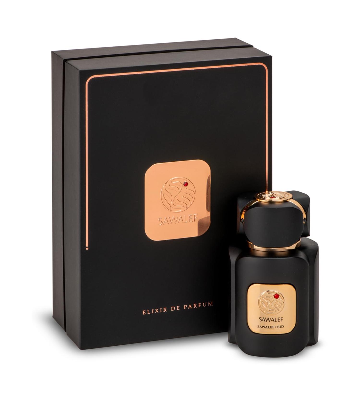 Sawalef Sawalef Oud - Body Spray for Women - Luxurious Body Mist with Ambergris Oud and Rose - Amber Woody and Spicy Aroma - 2.7 oz EDP Spray