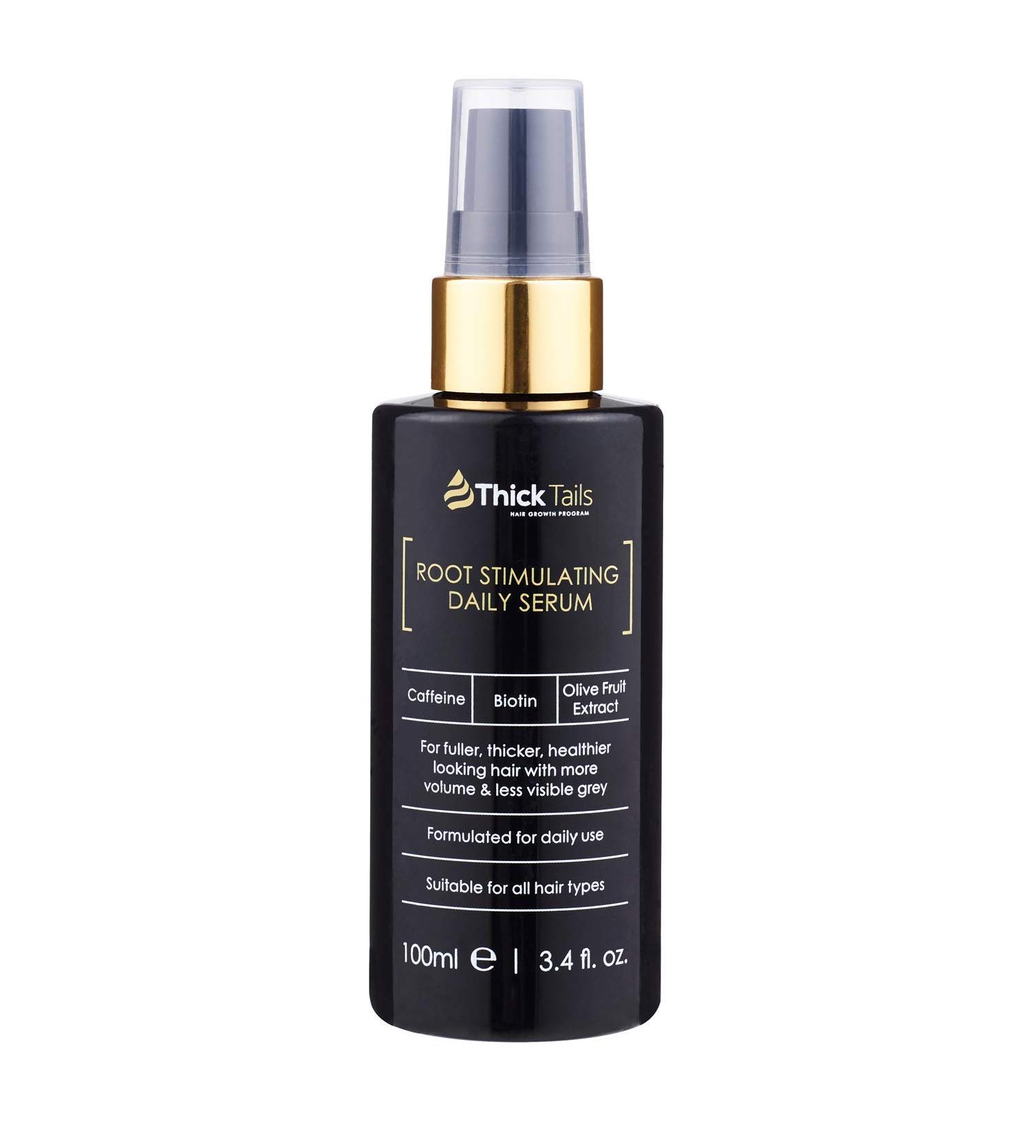 ThickTails Women's Hair Growth Serum 3.4fl.oz - Anti-Thinning & Breakage Treatment for Menopause, Postpartum, Stress. DHT Blocker with Biotin & Caffeine - Buy Online on SooperMarket.com