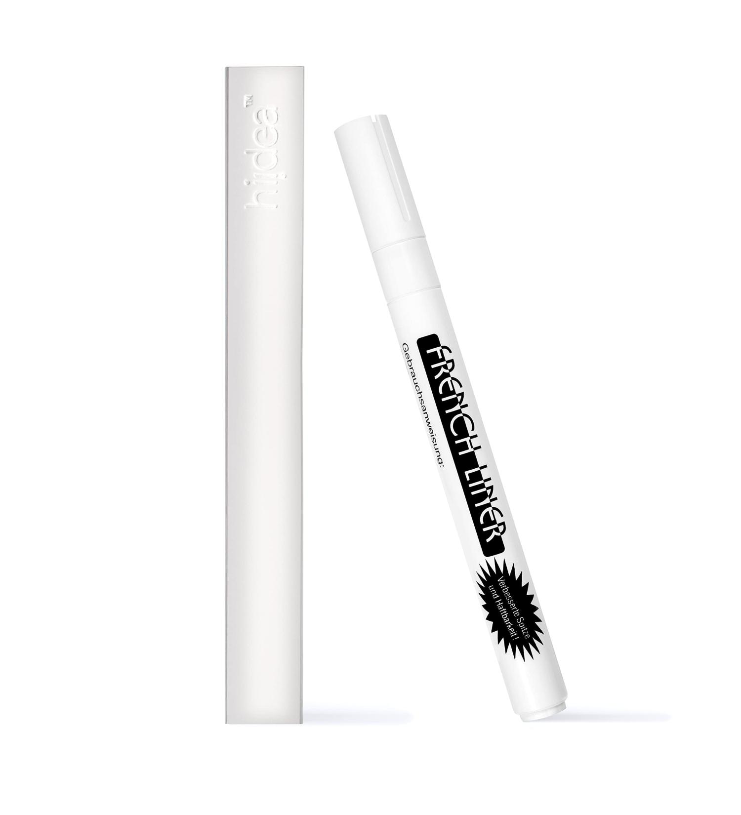 Hairlich French Liner Manicure Pen Manicure Pedicure White Nail Polish Paint Pen Pen Shape White Nail Tips Nail Art Nail Styling - Buy Online on SooperMarket.com