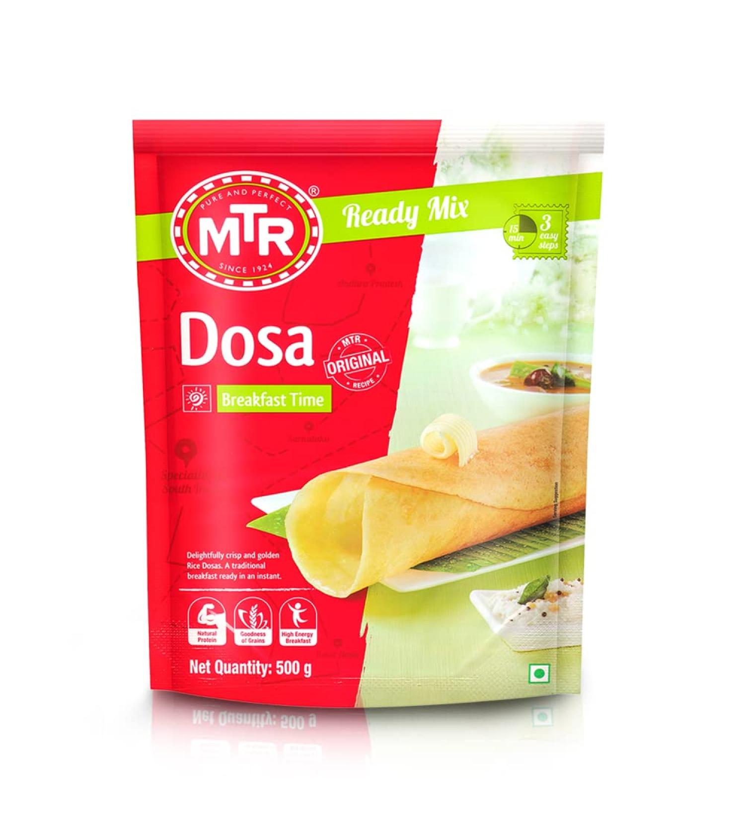 Buy MTR Dosa Breakfast Mix 500g - Delicious South Indian Breakfast Option - Buy Online on SooperMarket.com