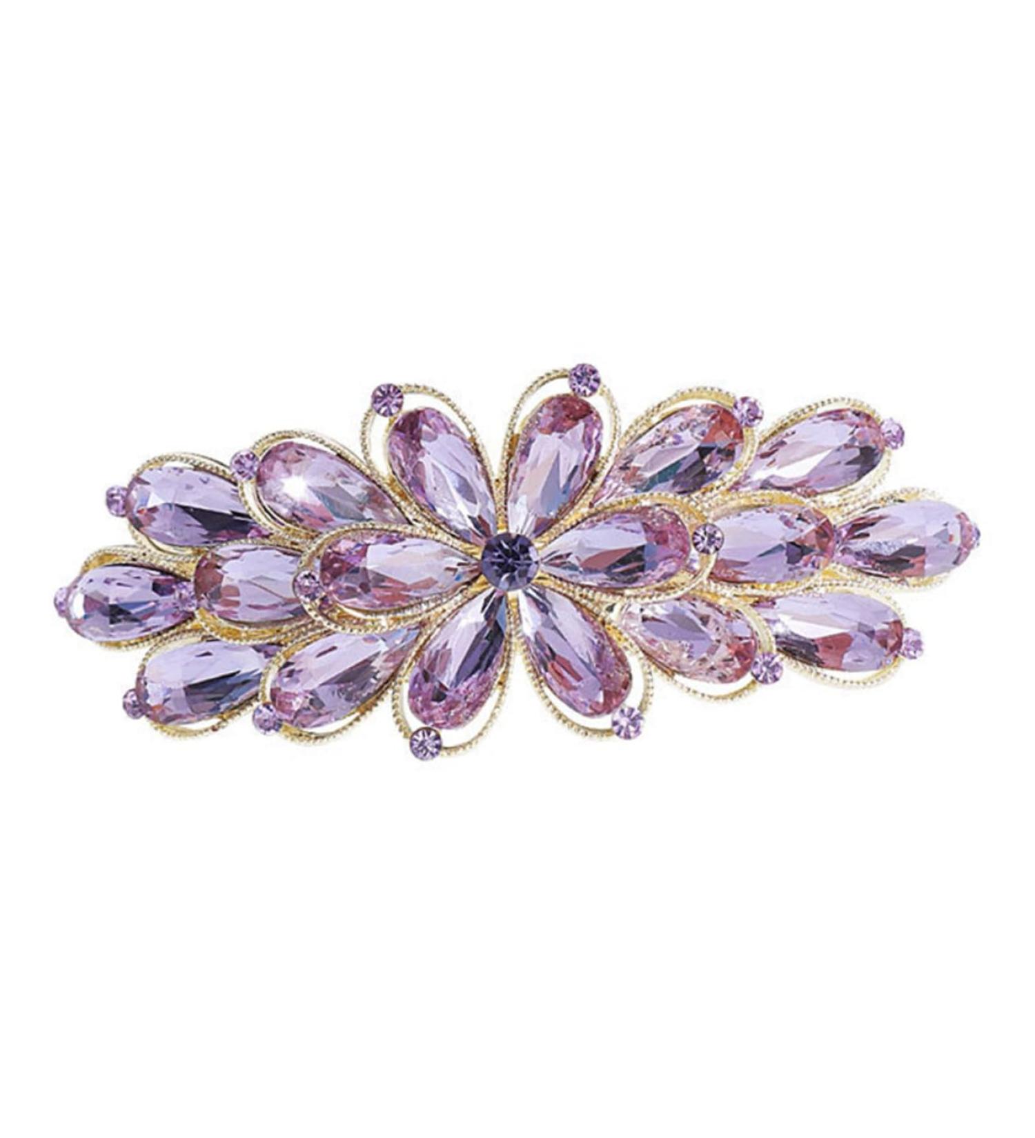 HAPINARY Rhinestone Spring Hair Accessories Vintage Hair Accessories Crystal Hair Clips Hair Claw Clips for Girls Wedding Hair Clip Purple Miss Alloy Big Hairpin Delicate - Buy Online on SooperMarket.com
