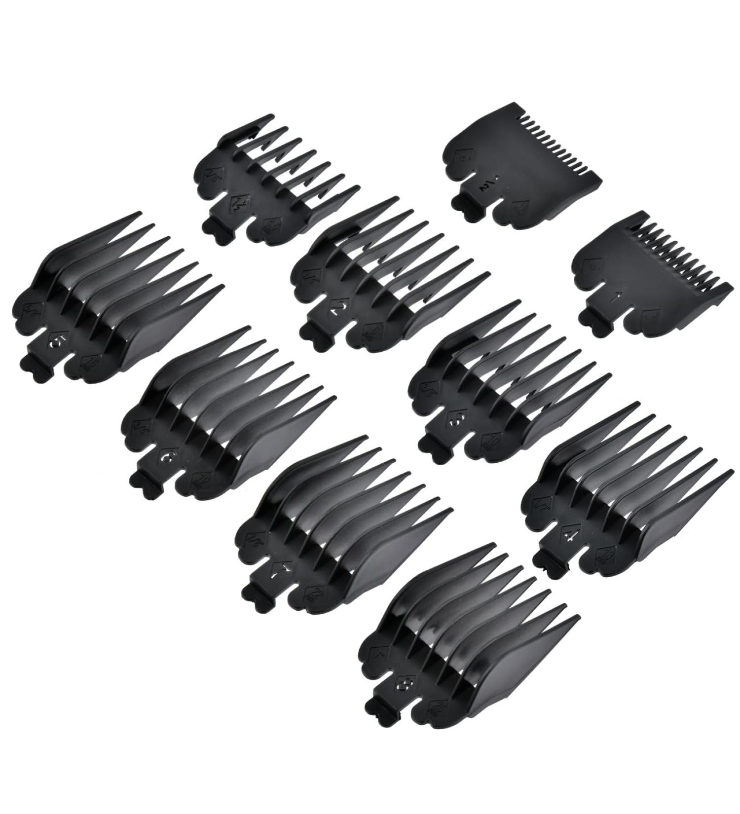 ANNTIM 10PCS Hair Clipper Guards | 10 Sizes Combs Guides | Wahl Clippers Compatible | 1.5mm-25mm - Buy Online on SooperMarket.com