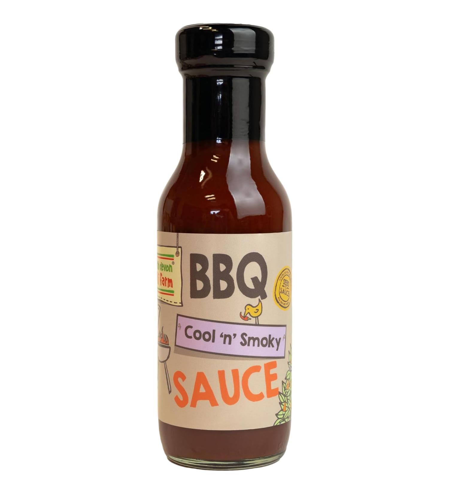 South Devon Chilli Farm | Cool 'n' Smoky BBQ Sauce Homegrown Gluten-Free Vegan MILD heat Delicious Marinade Barbecue Dipping (Single) - Buy Online on SooperMarket.com