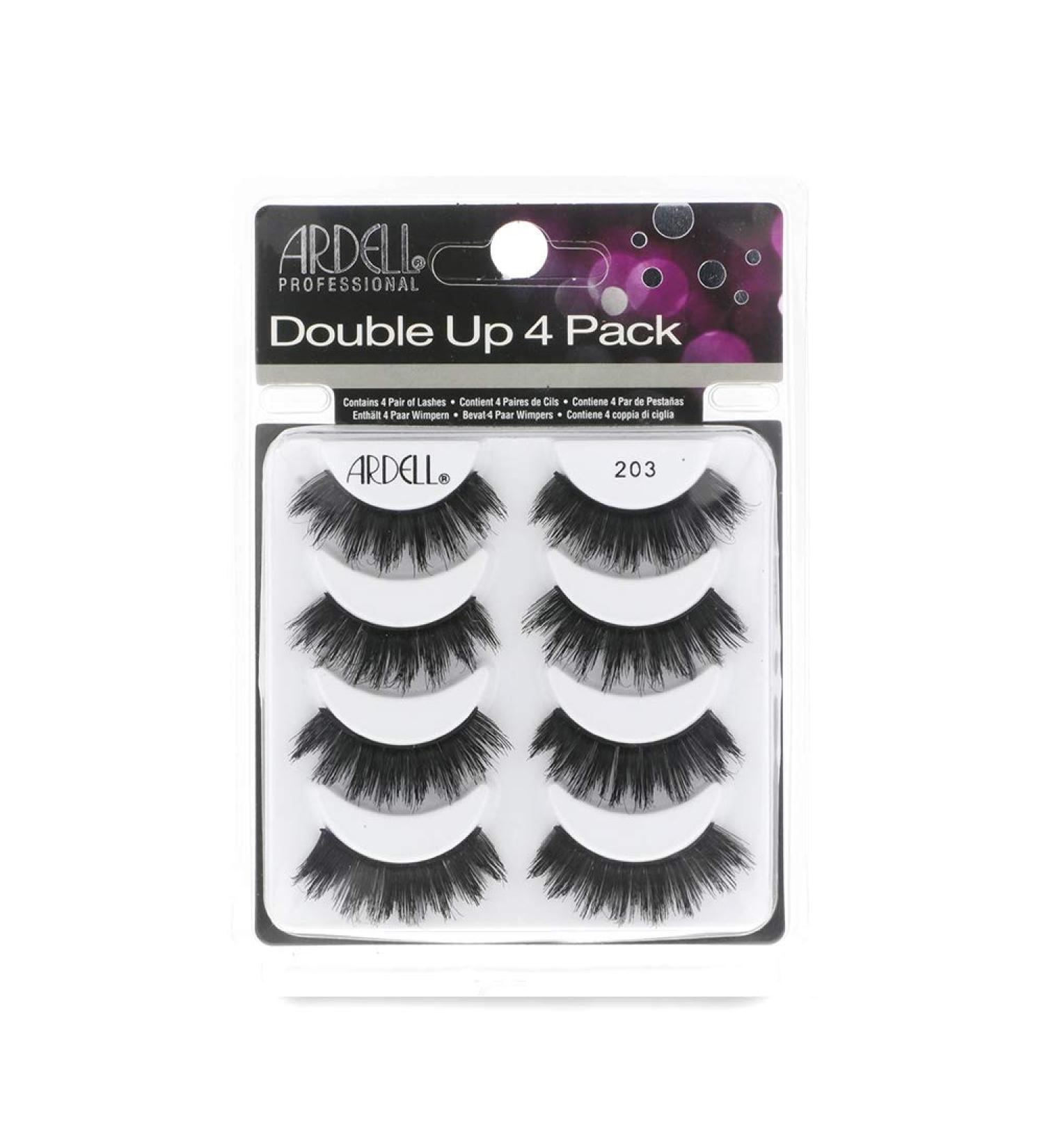 Ardell False Eyelashes 4 Pack Double Up 203 - 4 Pairs Per Pack - Buy Online on SooperMarket.com