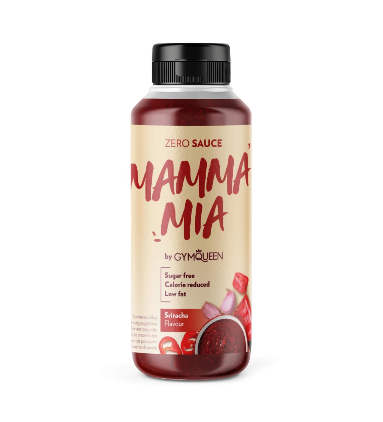 Buy Gymqueen Mamma Mia Zero Sauce 265ml - Low-Calorie Sriracha Topping for Healthy Dishes - Buy Online on SooperMarket.com