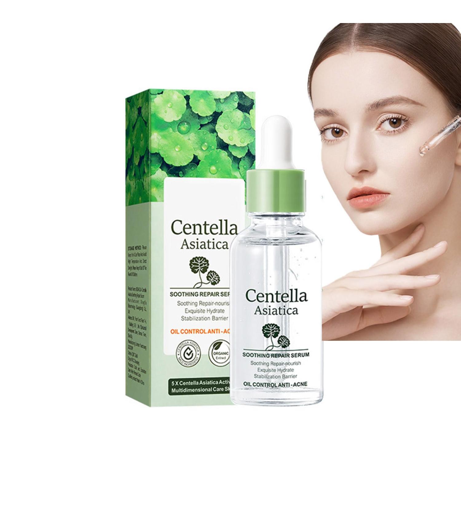 Centella Asiatica Soothing Repair Facial Serum | Lightweight Hydrating Daily Moisturizer | Anti-Acne & Oil Control | 30ml - International Shipping - Buy Online on SooperMarket.com