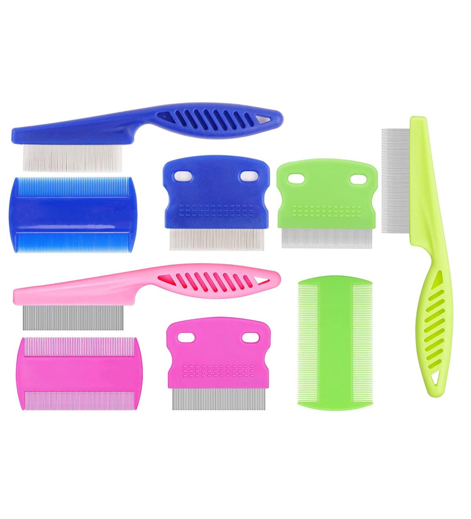 Cat Dog Flea Comb Tsathoggua 9 Pieces Flea Comb For Dogs Cats Flea Stain Remover Comb Flea & Tick Combs for Cats Dogs Flea Comb Set Remove Float Hair Tear Marks Lice - Buy Online on SooperMarket.com