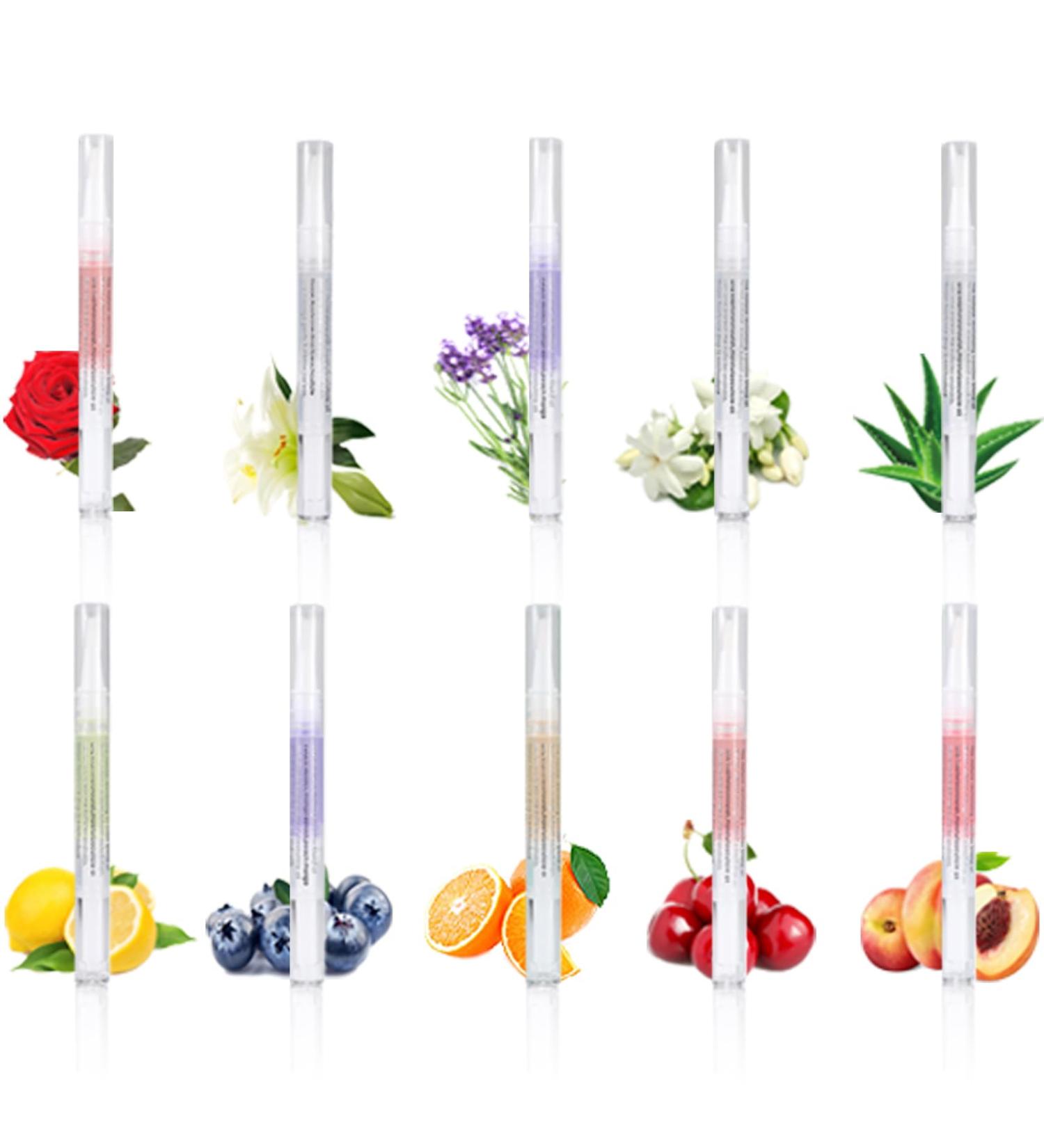 Veroa 10Pcs Cuticle Oil Pen for Cuticle Care Mixed Flavors Natural Ingredients Nail Oil Pen With Soft Brush Prevent Dry Cracking and Hangnails Cuticle Oil for Nails Vegan 2ml/10pcs - Buy Online on SooperMarket.com