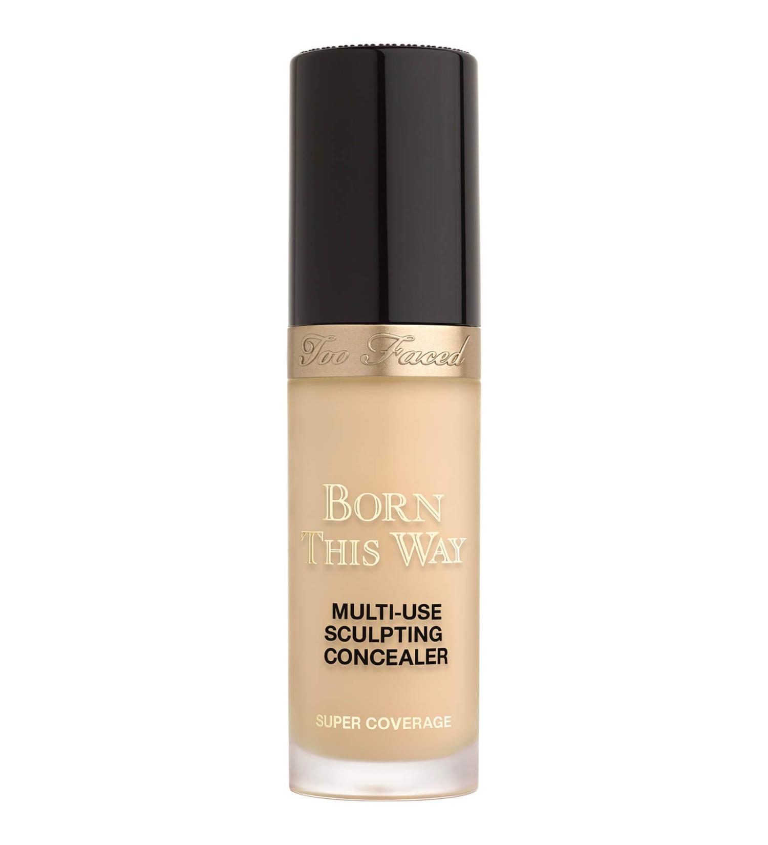 Too Faced Born This Way Super Coverage Concealer - Natural Beige 13.5 ml | Multi-Use Sculpting Formula | International Shipping Available - Buy Online on SooperMarket.com