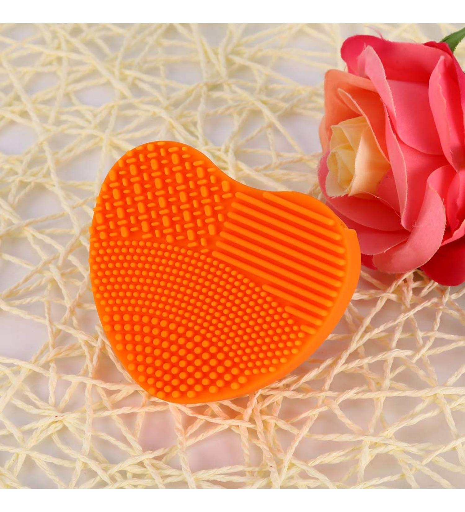 Makeup Brush Cleaner Silicone Portable Cosmetic Board Washing Scrubber Hand Tool (#4) - Buy Online on SooperMarket.com