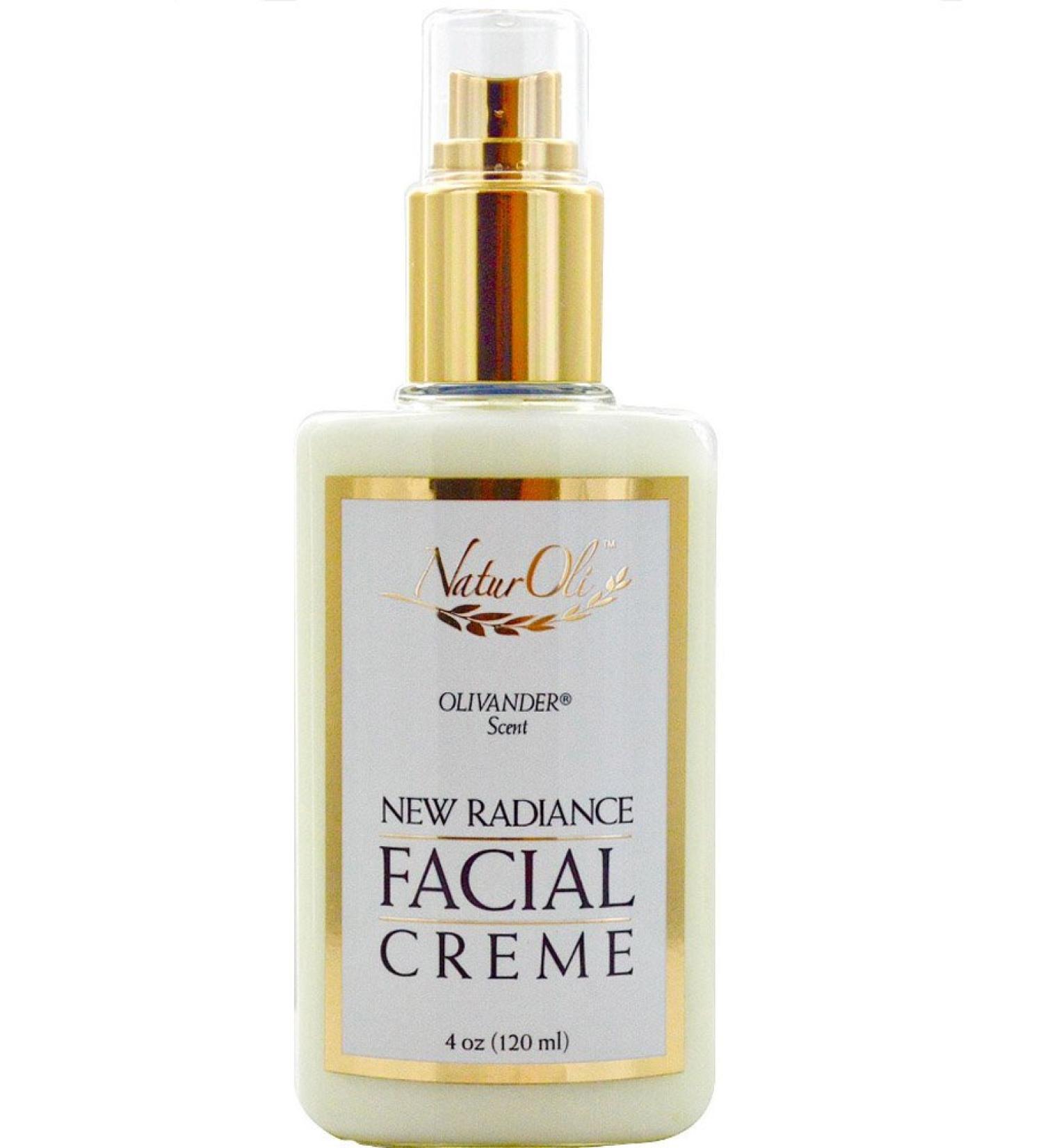 Radiance Facial Cr me 4oz - 100% All Natural Botanical Moisturizer - Nourishing & Effective - Made in USA - International Shipping Available - Buy Online on SooperMarket.com