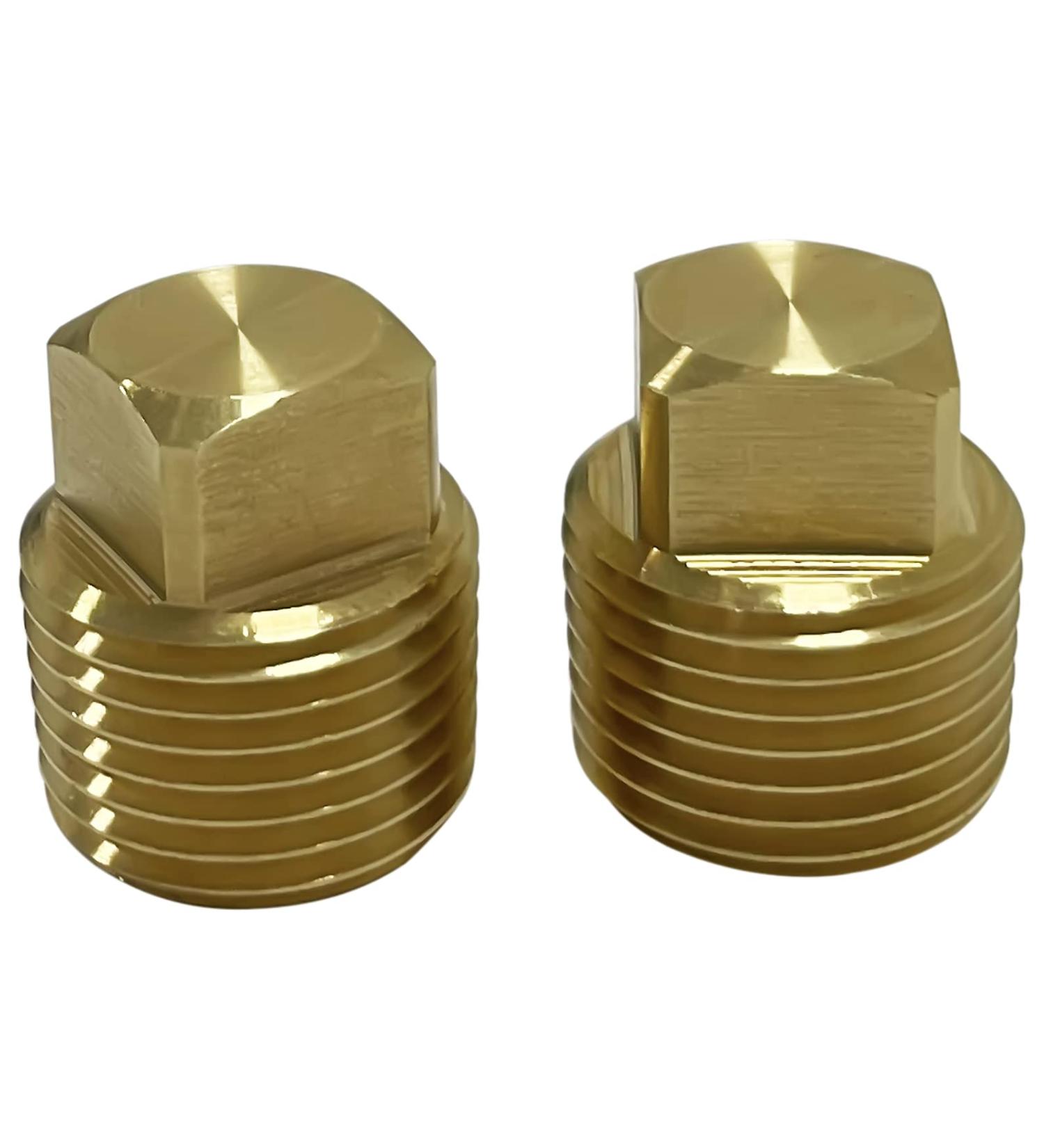 Clink 1/2 NPT Solid Brass Boat Hull Drain Plugs - 2 Pack Spare Garboard Plugs - Buy Online on SooperMarket.com