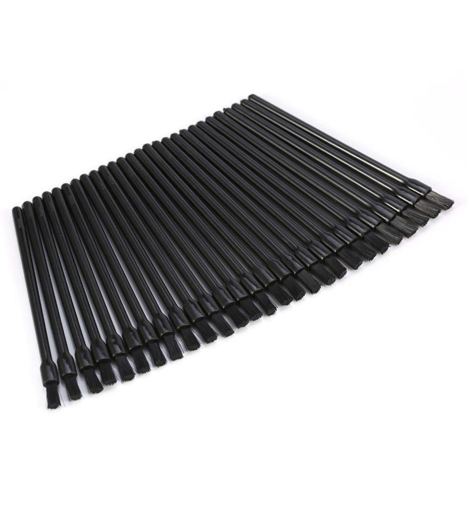 50 Pcs Disposable Lip Makeup Brush Set - Plastic Lip Applicators for Lipstick & Glossy Rods - Black Cosmetic Tool (8.2 cm) - Buy Online on SooperMarket.com