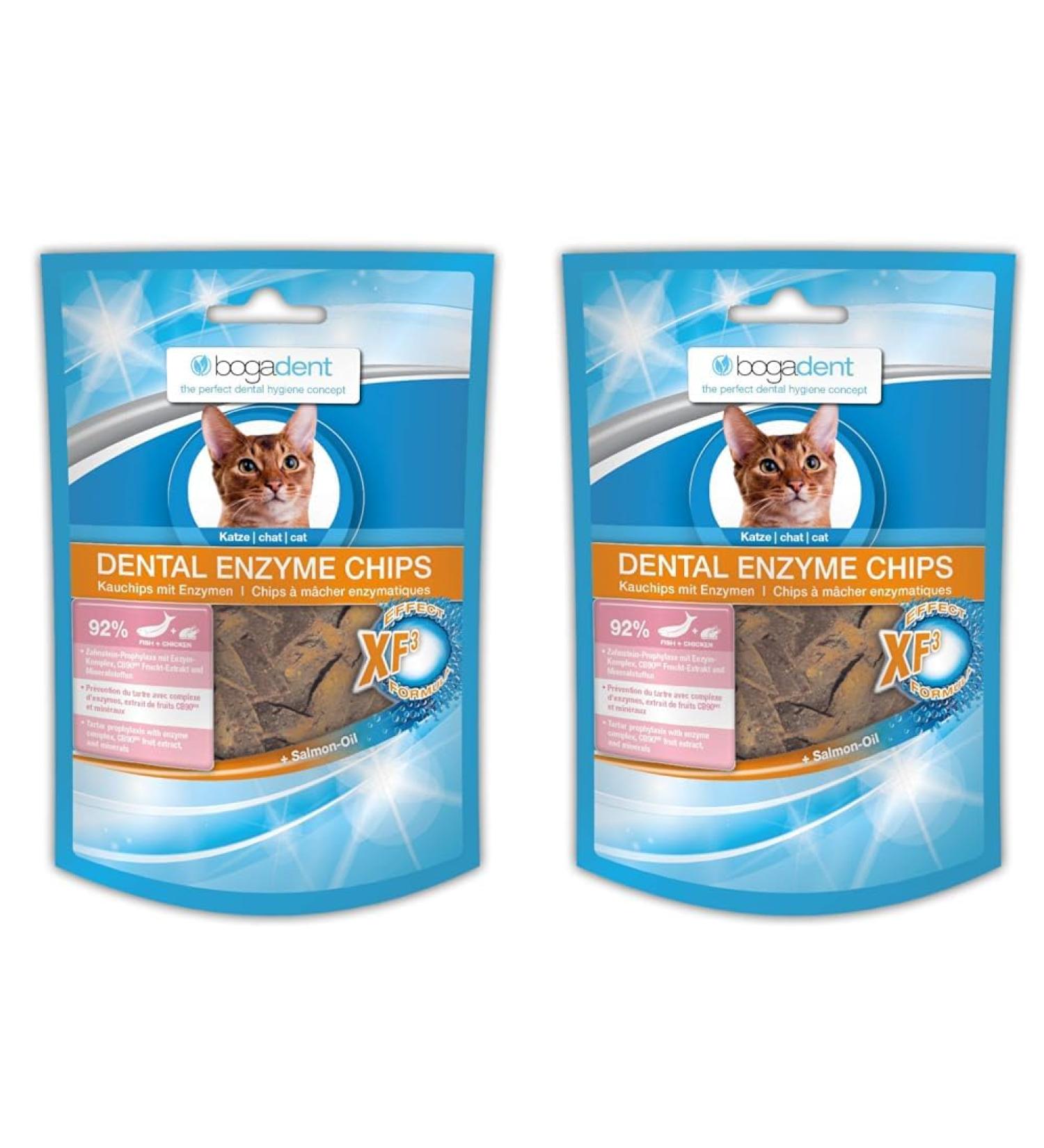 Bogadent Dental Enzyme Chips Fish Cat 50 g (pack of 2)