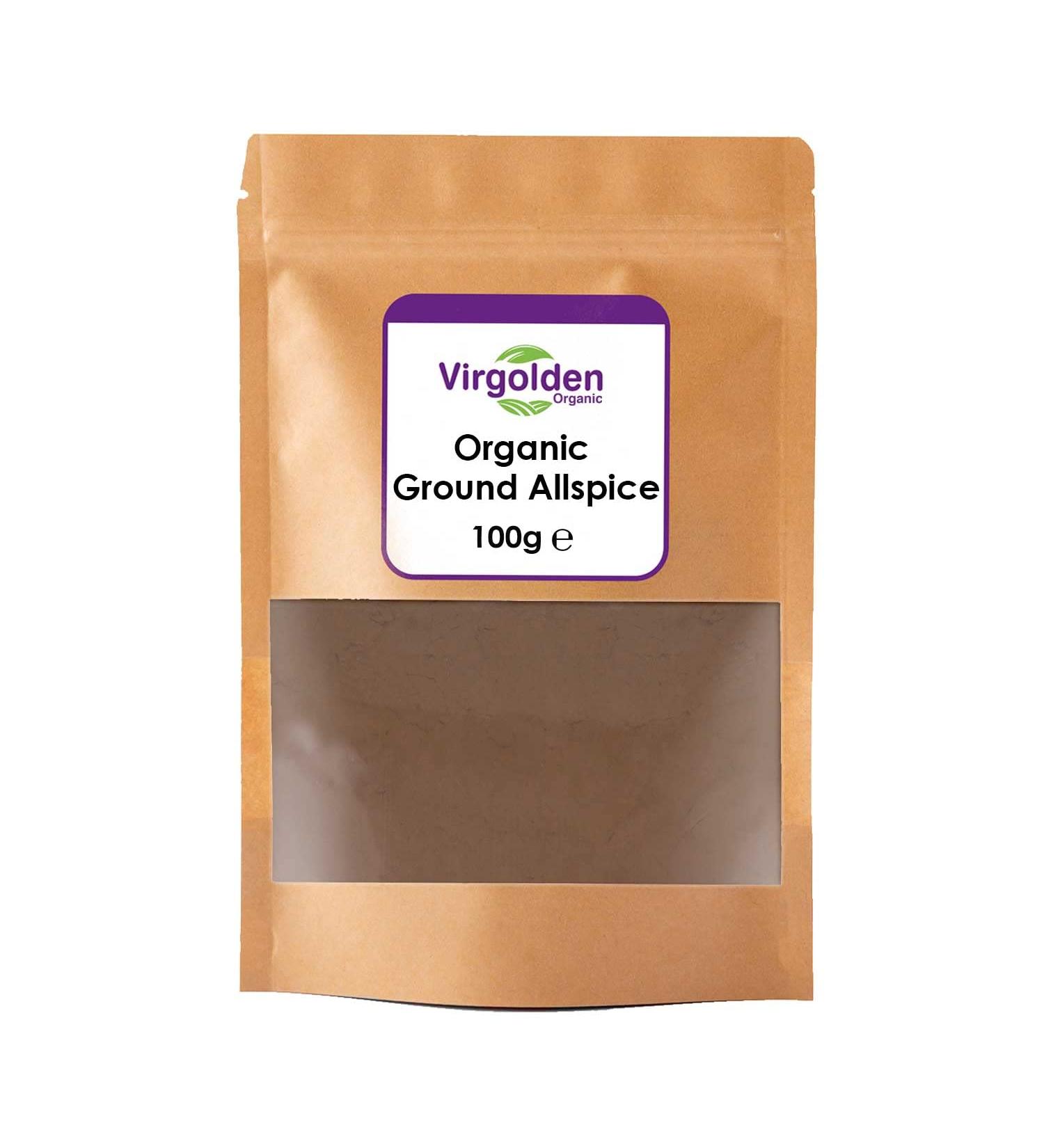 Organic Ground Allspice 100g by Virgolden Organic - Buy Online on SooperMarket.com