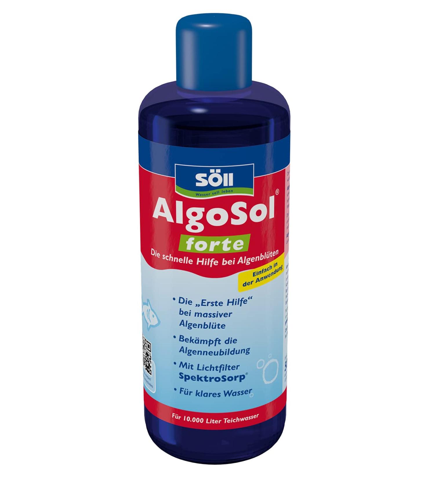 S ll 80535 Algosol Forte - 500ml Pond Care for Algae Control | Quick Relief from Floating Algae & Green Water - Buy Online on SooperMarket.com