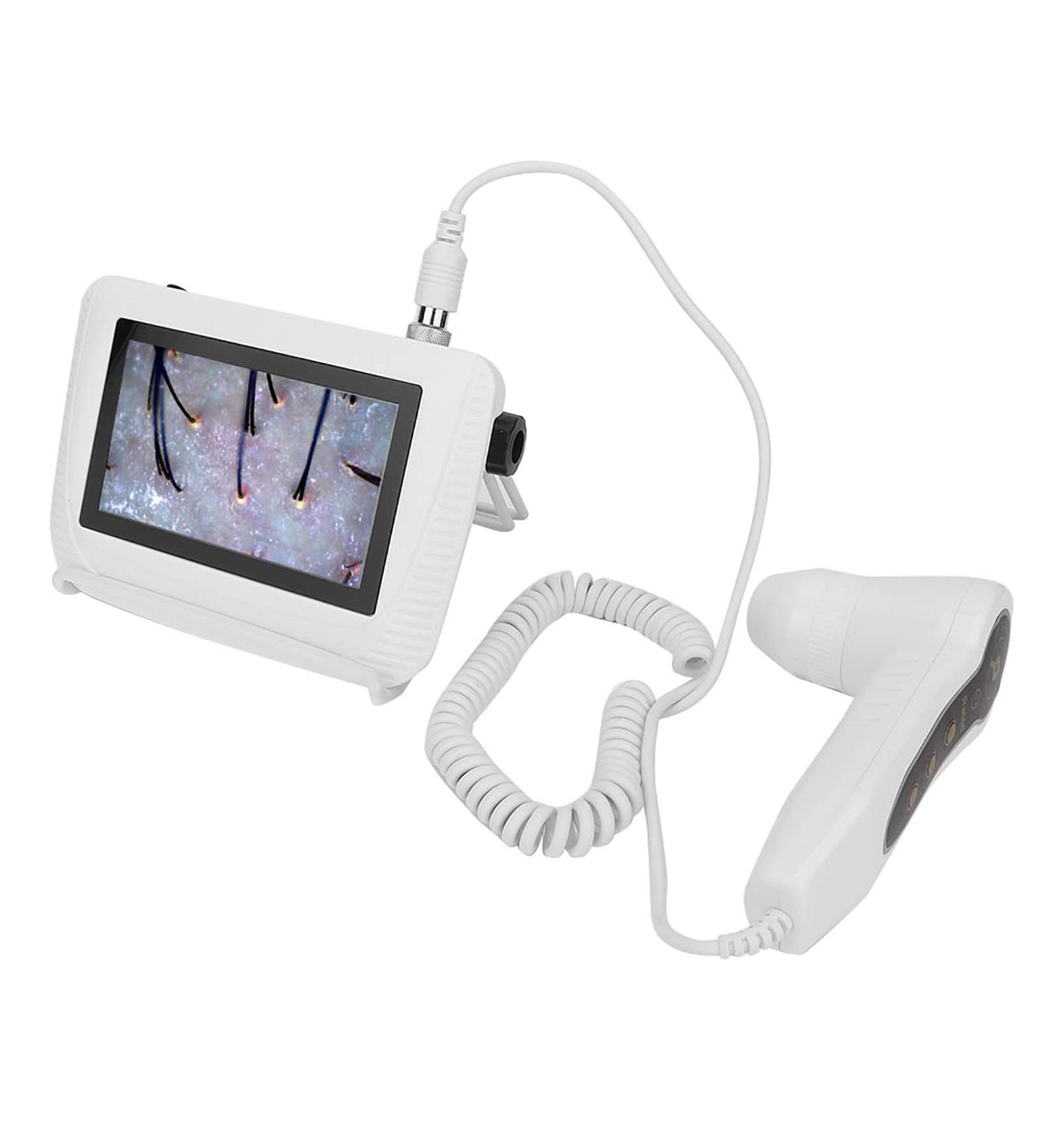 Asixxsix Skin Diagnosis Hair Analyzer | 5 Inch LCD Digital Tester for Hair & Skin | Rechargeable Follicle & Oil Magnifying Device - Buy Online on SooperMarket.com