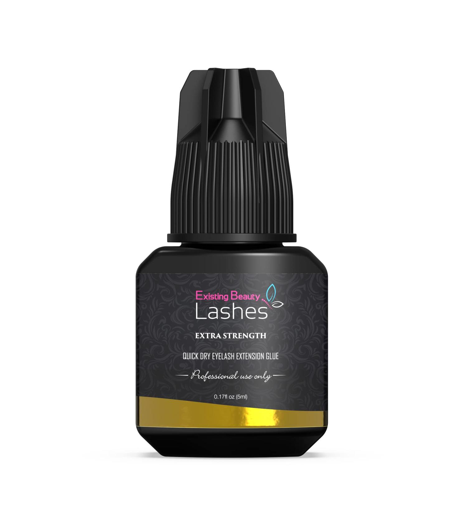 Extra Strong Professional Eyelash Extension Glue - 1-2s Drying Time with 6-7 Week Retention - 5ml by Existing Beauty Lashes - Buy Online on SooperMarket.com
