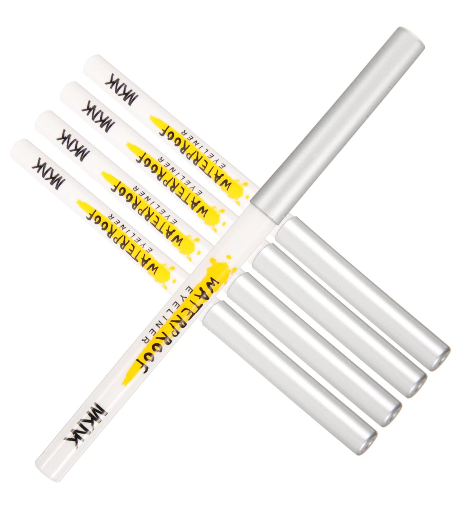 HAPINARY 5pcs White Lying Silkworm Pen White Eyeshadow White Eyeliner Liquid Crayons Abs Cosmetics Matte Girl - Buy Online on SooperMarket.com