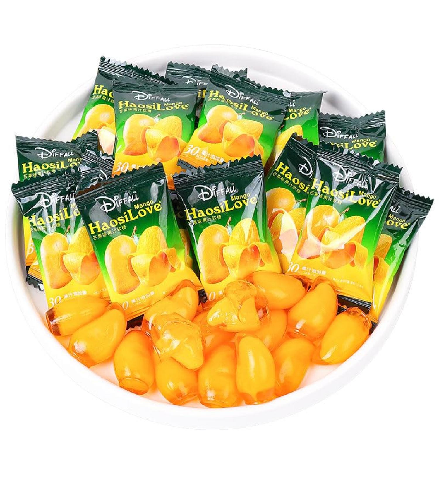 Mango Soft Candy Mango Peelable Candy 50% Juice Content gummy candy Fruit Juice Fudge Peeling Gummy Candy Healthy Desserts Wedding Candies Sweets Instant fruit Snacks Toffee chewing gum (1000g) - Buy Online on SooperMarket.com