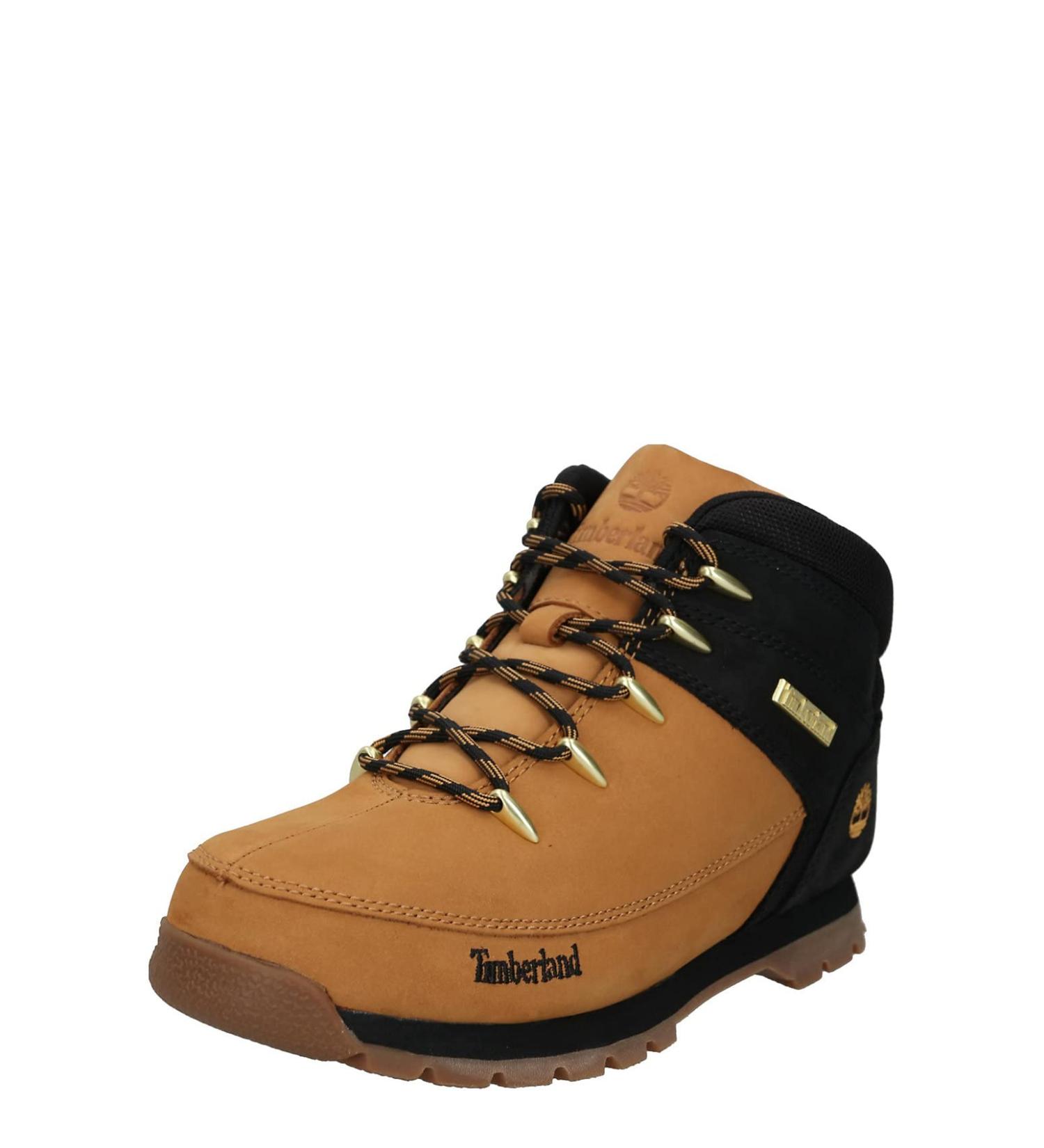 Timberland Unisex Kids Euro Sprint Chukka Boots 38 EU - Yellow Wheat Black Nubuck | Shop Now for International Shipping - Buy Online on SooperMarket.com