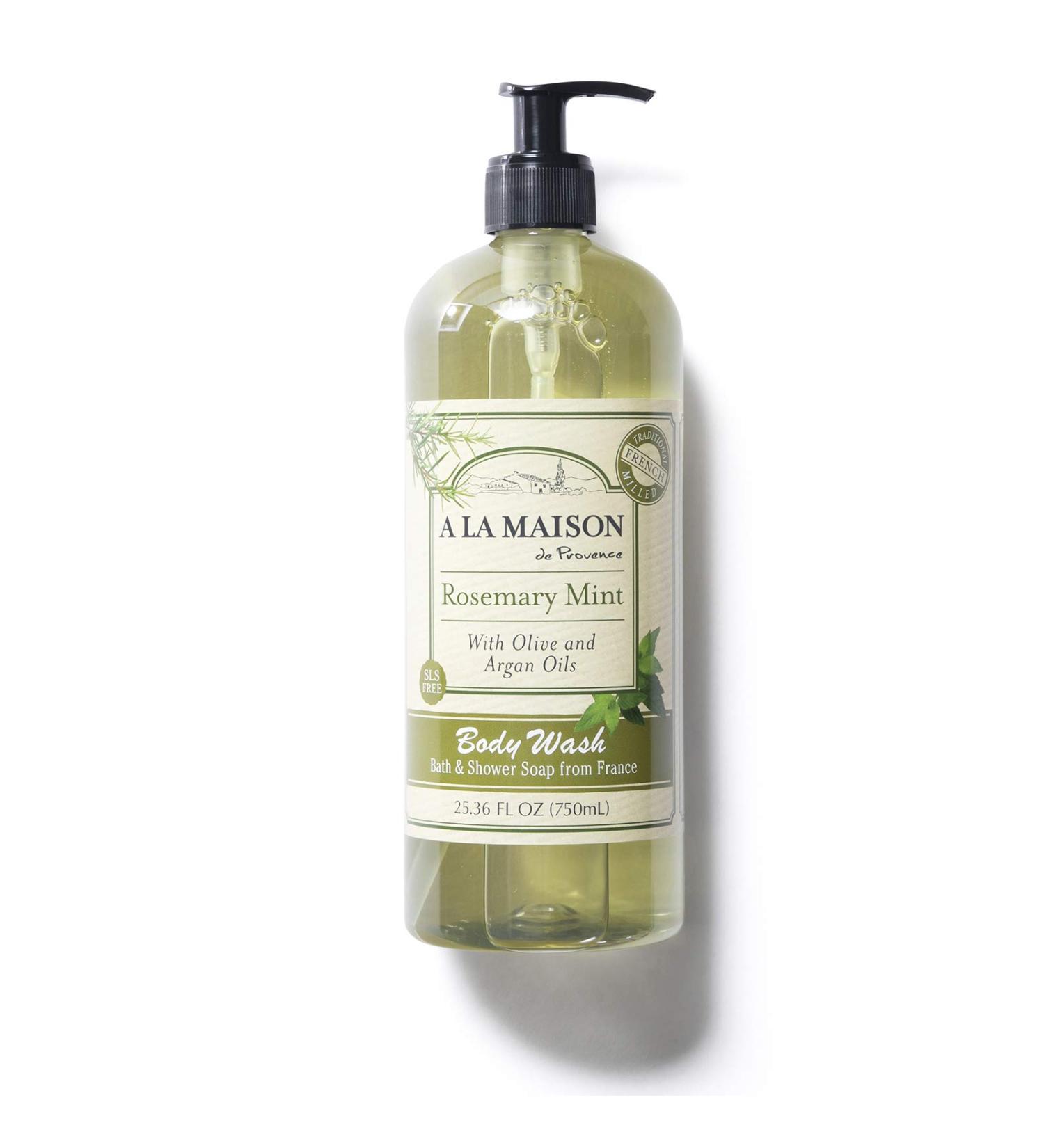 A LA MAISON Rosemary Mint Hydrating Body Wash - Triple French Milled Natural Shower Gel (25.36 oz) | For Women and Men - Buy Online on SooperMarket.com