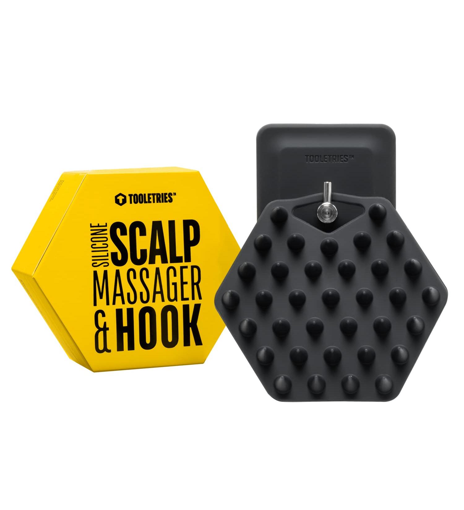 Tooletries - Scalp Massager & Hook - Silicone Toiletry Scrubber & Holder  Shower & Bathroom Accessory - Features Silicone-Grip Technology  Removable & Reusable - Buy Online on SooperMarket.com