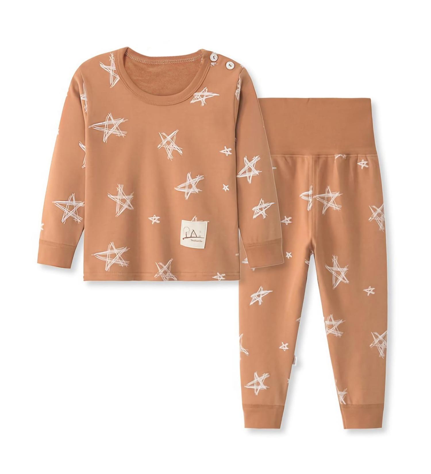 100% Cotton Baby Boys Girls Pajamas Set | Long Sleeve Sleepwear | 2-3 Years | YANWANG Pattern 6 - Buy Online on SooperMarket.com