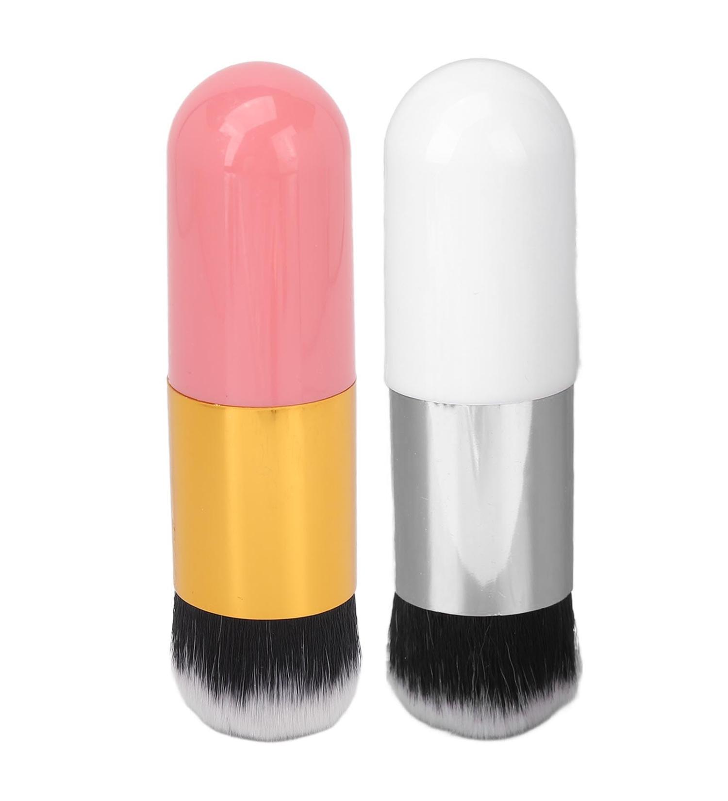 Portable Makeup Foundation Brush | Comfortable Travel Cosmetic Brush for Flawless Skin - Buy Online on SooperMarket.com