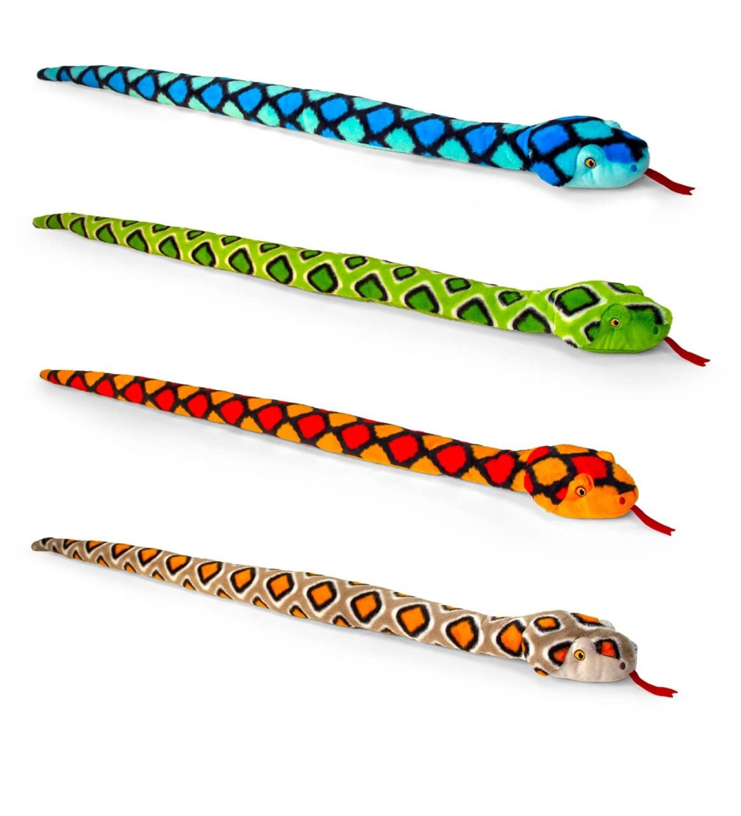 Deluxe Paws 100% Recycled Eco Plush Toys - Snakes 100cm - Soft & Cuddly - Buy Online on SooperMarket.com