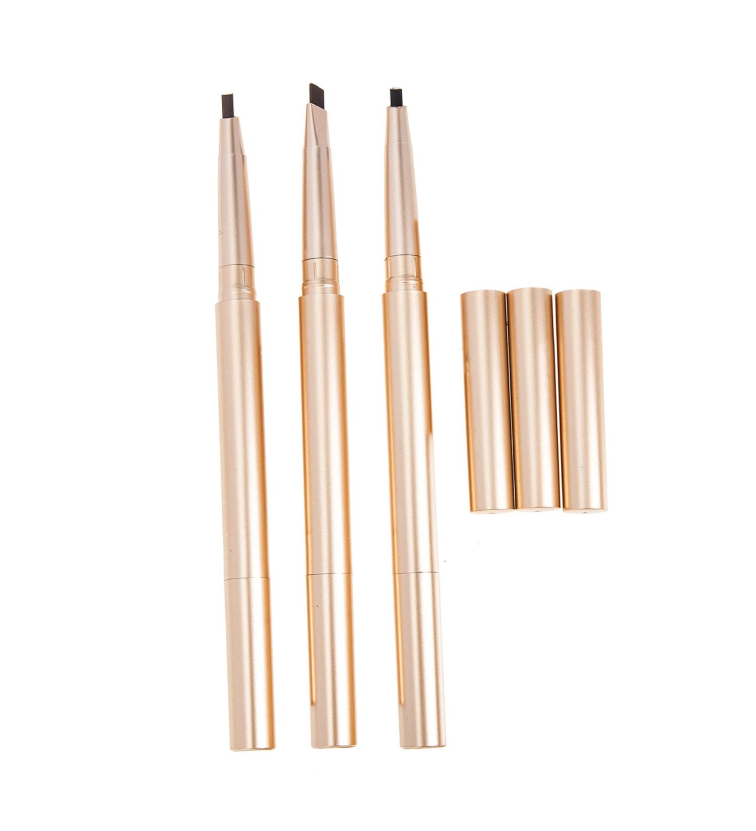 CANIGHT 3pcs Double Ended Eyebrow Pencil Brow Pencil Black Makeup Pen for Eyebrow Makeup Eyebrow Pencil Abs - Buy Online on SooperMarket.com