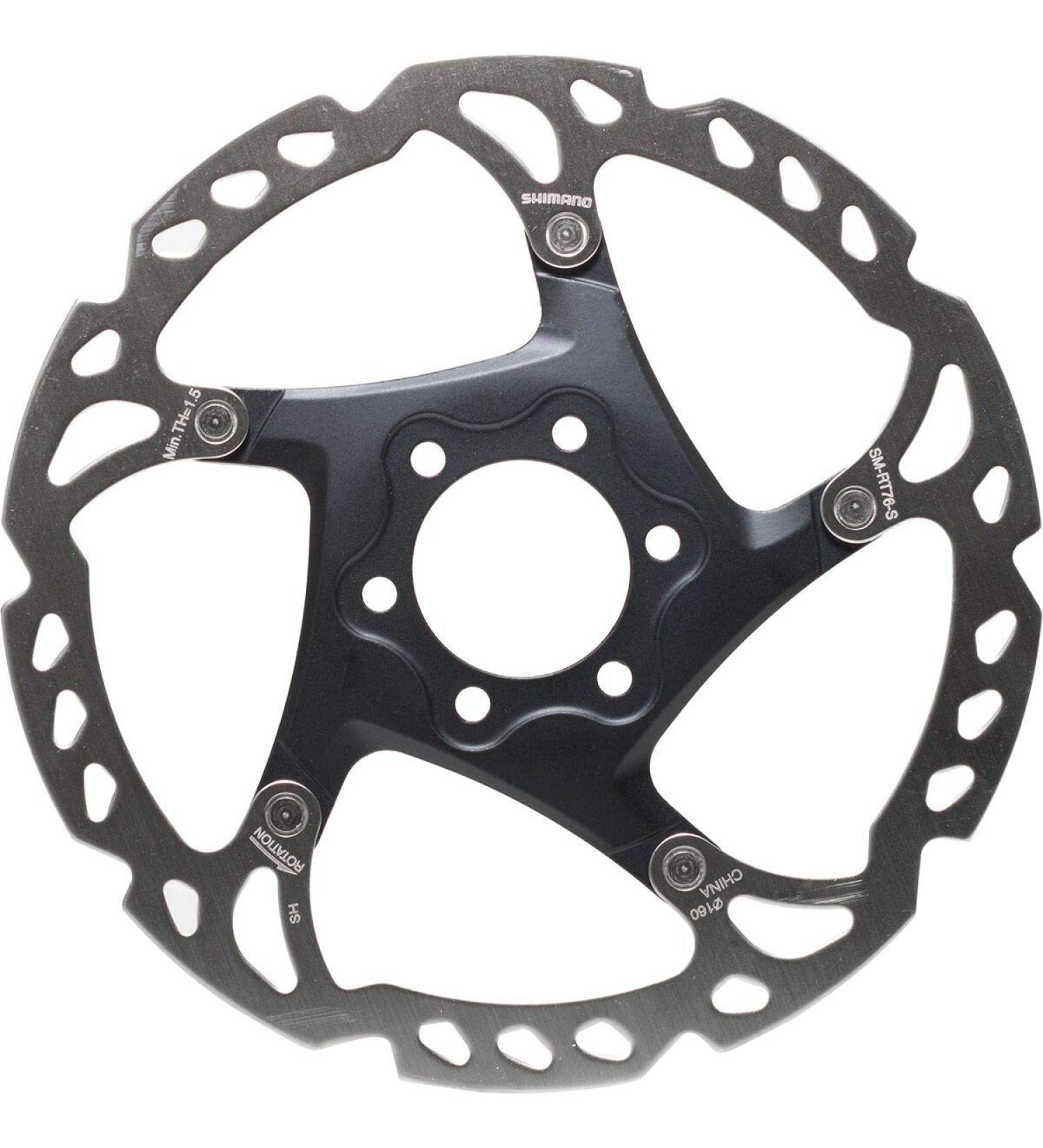 Shimano SM-RT76 Rotor - 6 Bolt One Color 160mm - High Performance Cycling Rotor - Buy Online on SooperMarket.com