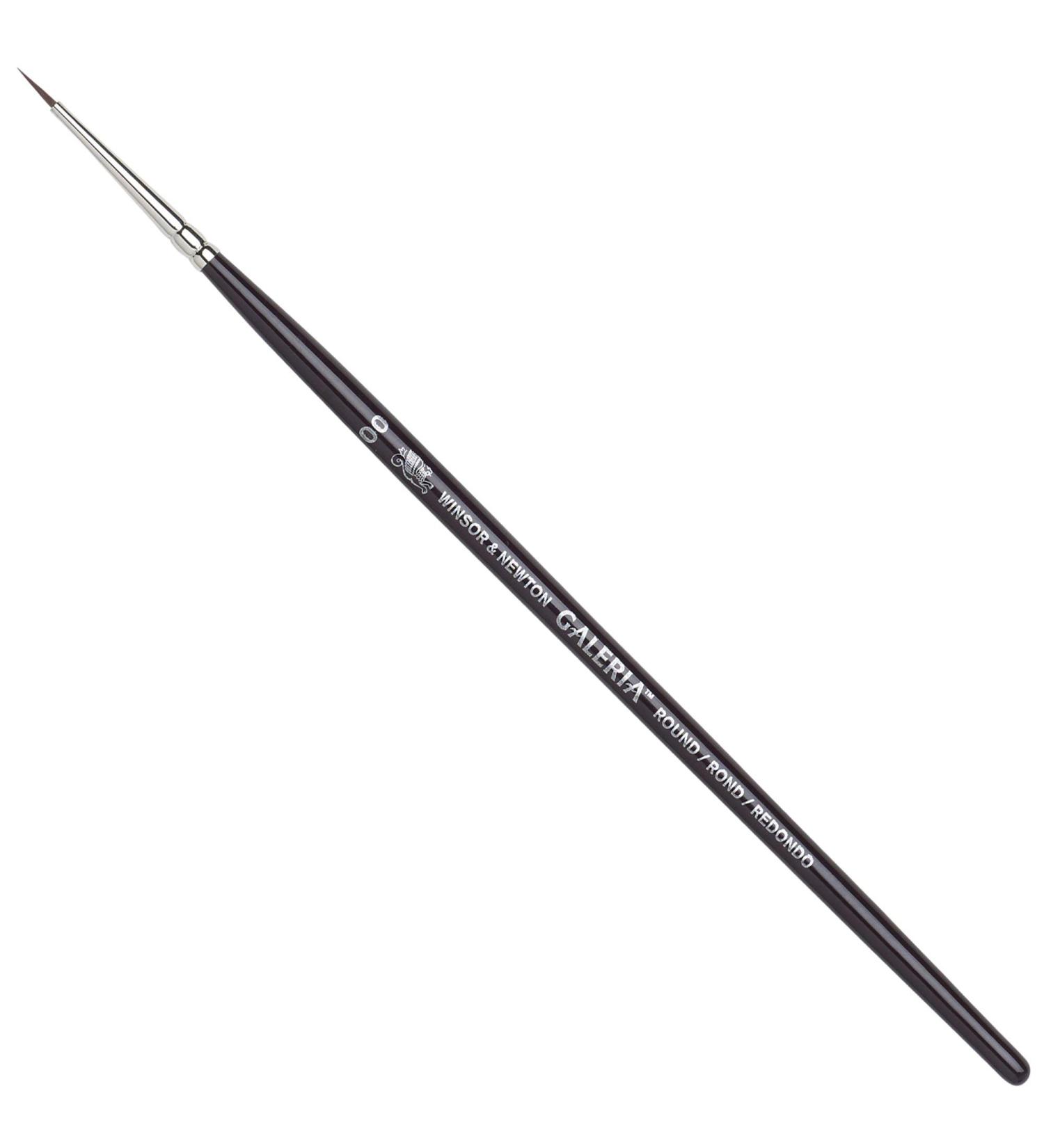 Winsor & Newton Galeria Round Brush Size 01 Black - Short Handle - Buy Online on SooperMarket.com