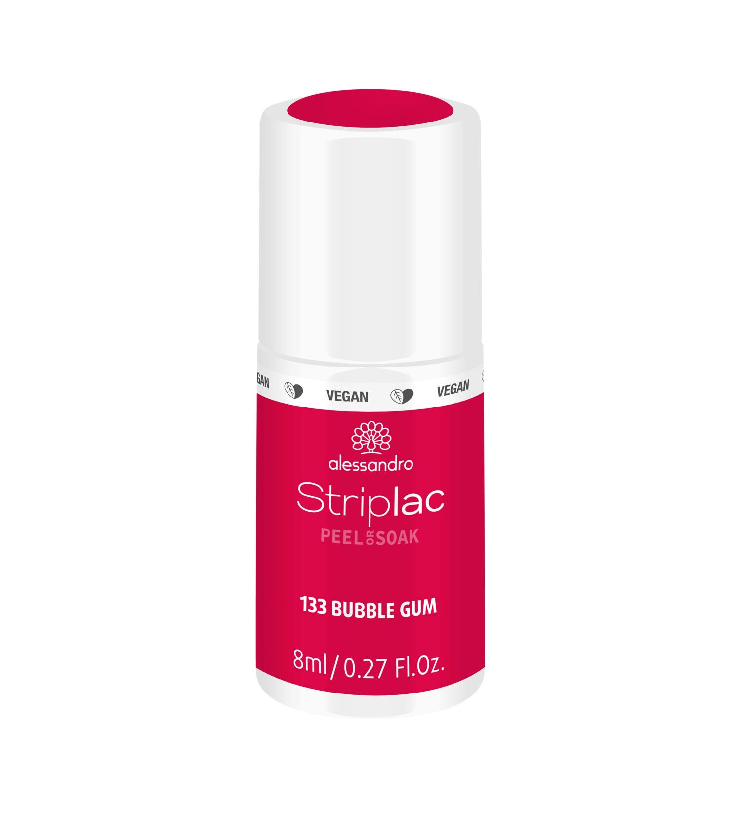 Alessandro Striplac UV Nail Polish - Bubble Gum | Gentle Long-Lasting Peel-Off Technology | Vegan & Cruelty-Free | 8 ml - Buy Online on SooperMarket.com