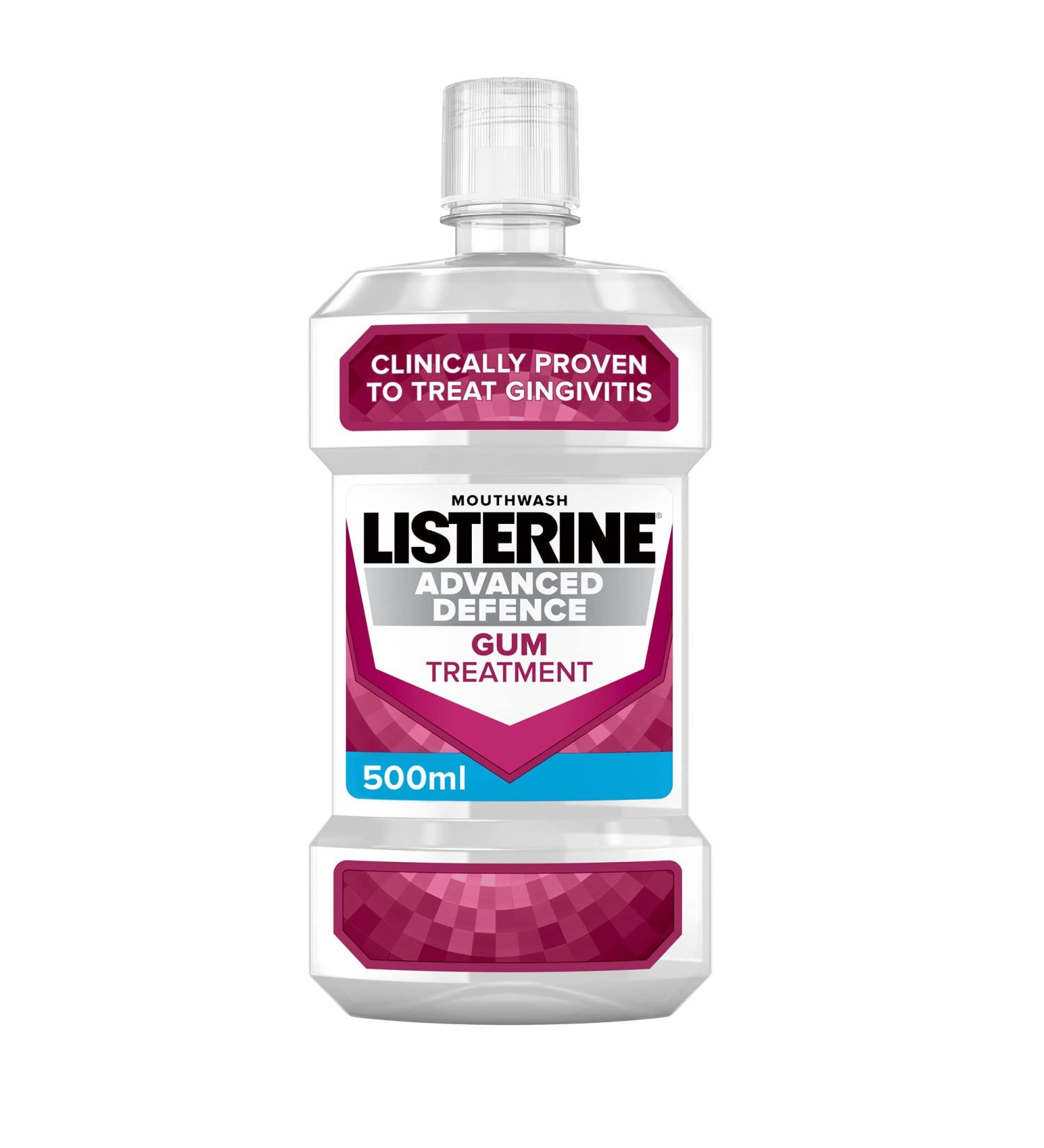 Listerine Advanced Defence Gum Treatment for Gingivitis 500ml - 16.9 Fl Oz - Pack of 1 - Buy Online on SooperMarket.com