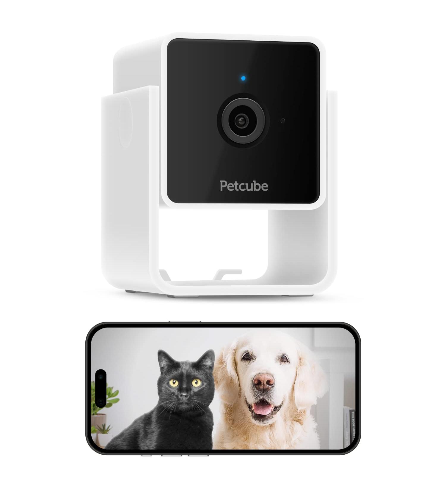 Petcube Cam Indoor Wi-Fi Pet and Security Camera with Phone App  Pet Monitor with 2-Way Audio and Video  Night Vision  1080p HD Video and Smart Alerts for Ultimate Home Security 1 camera - Buy Online on SooperMarket.com