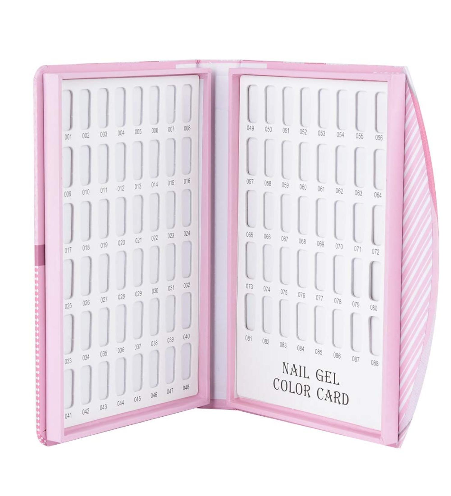 Nail Gel Polish Display Book Nail Polish Gel Color Display Card Acryl Gel Tips Manicure Salon Accessory(02) - Buy Online on SooperMarket.com