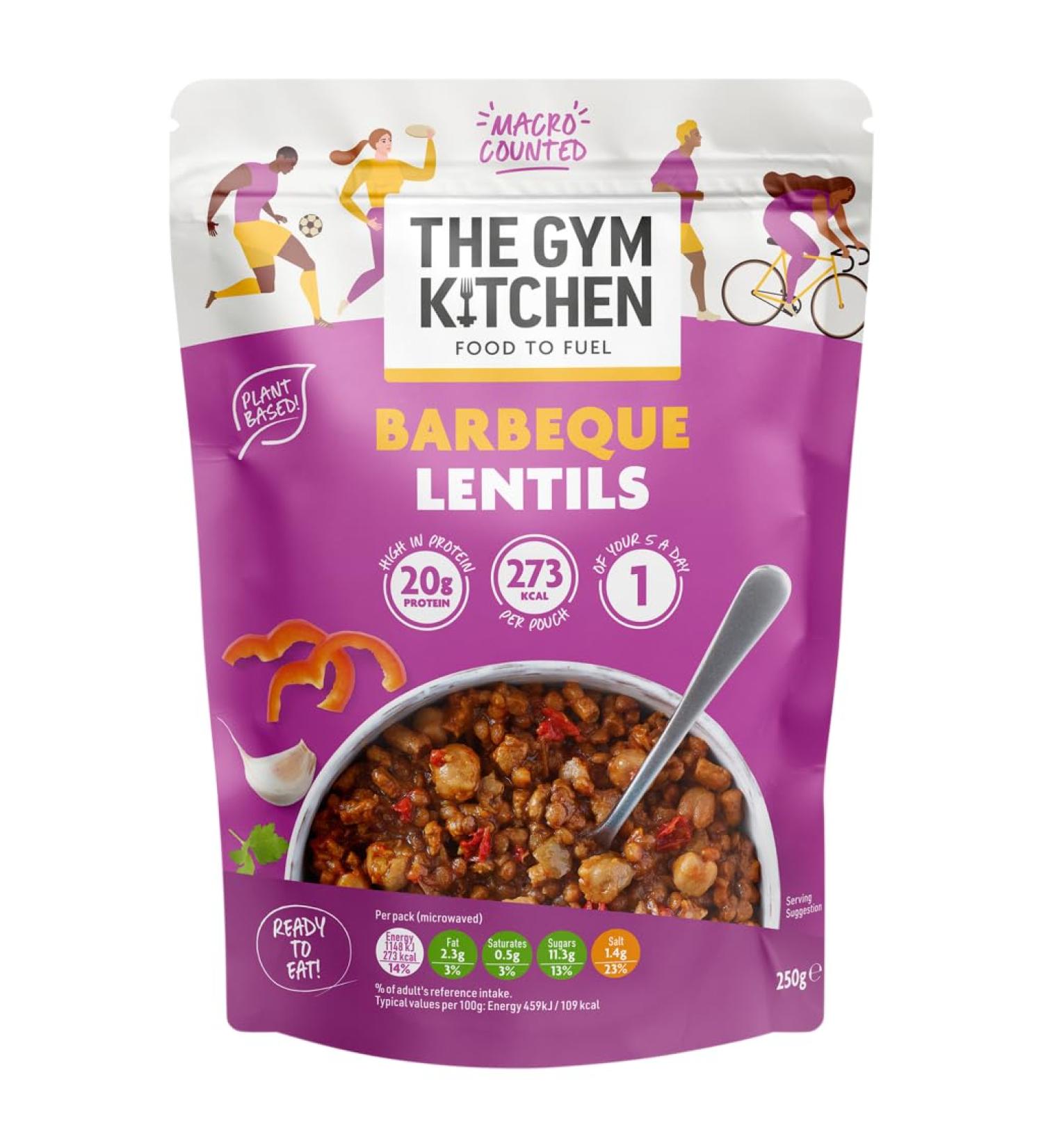 The Gym Kitchen Barbeque Lentils 250g