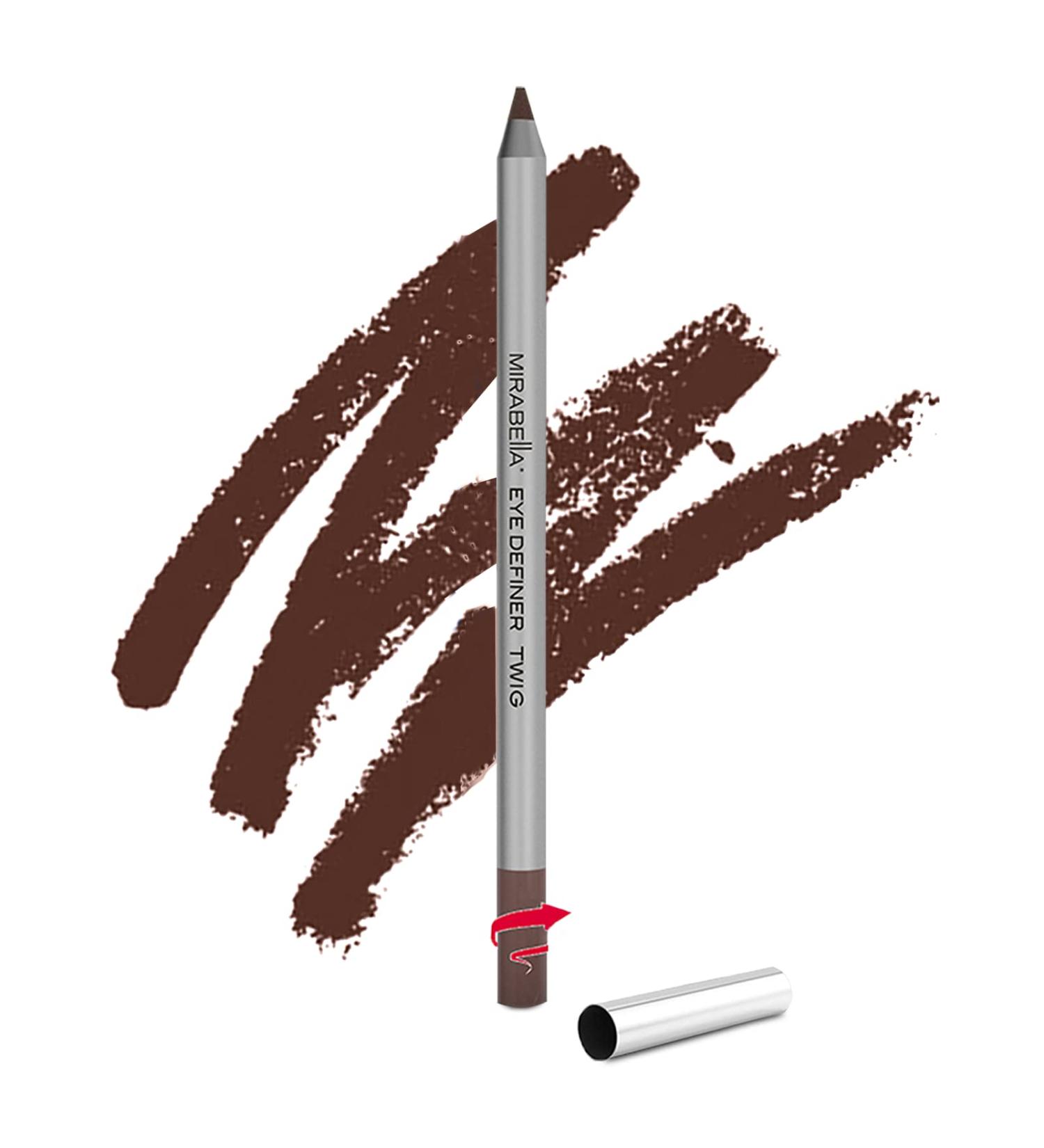 Mirabella Eyeliner Eye Definer Pencil - Twig 0.57g Water-Resistant Retractable Eyeliner for Precise Eye Definition | Paraben-Free - Buy Online on SooperMarket.com