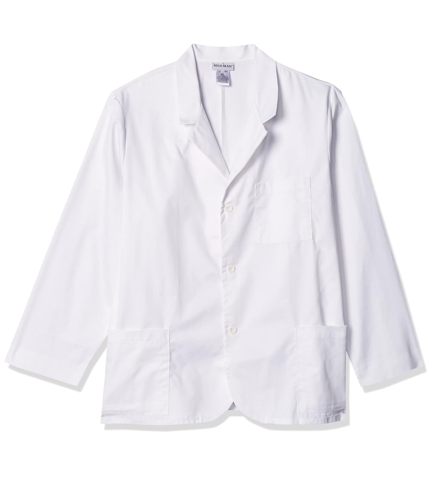 Med-Man Men's 31 Consultation Lab Coat - Size Medium, White - Buy Online on SooperMarket.com