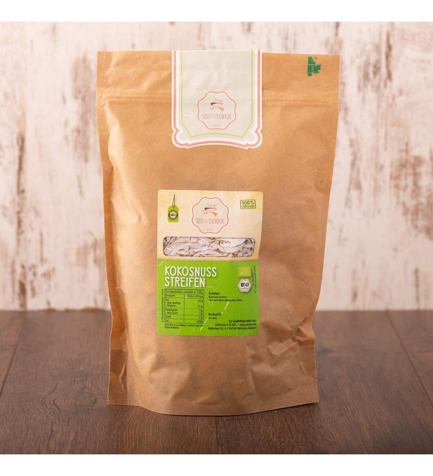 Buy Organic Coconut Strips 1kg | S ssundClever.de Premium Quality | Eco-Friendly Packaging & Plastic-Free - Buy Online on SooperMarket.com