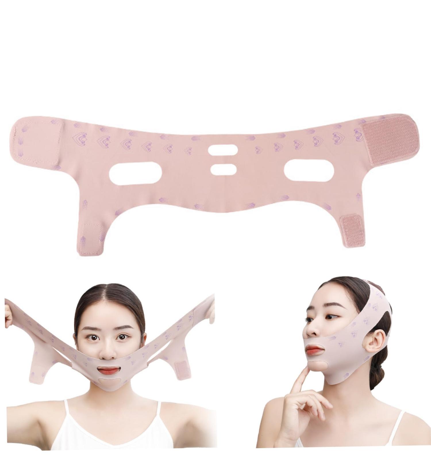 Double Chin Reducer V Line Lifting Mask High-Elastic Double Chin Strap Face Slimming Breathable Chin Strap Depuffing Reusable Face Sculpting Sleep Mask For Men Women Upgrade Style - Buy Online on SooperMarket.com