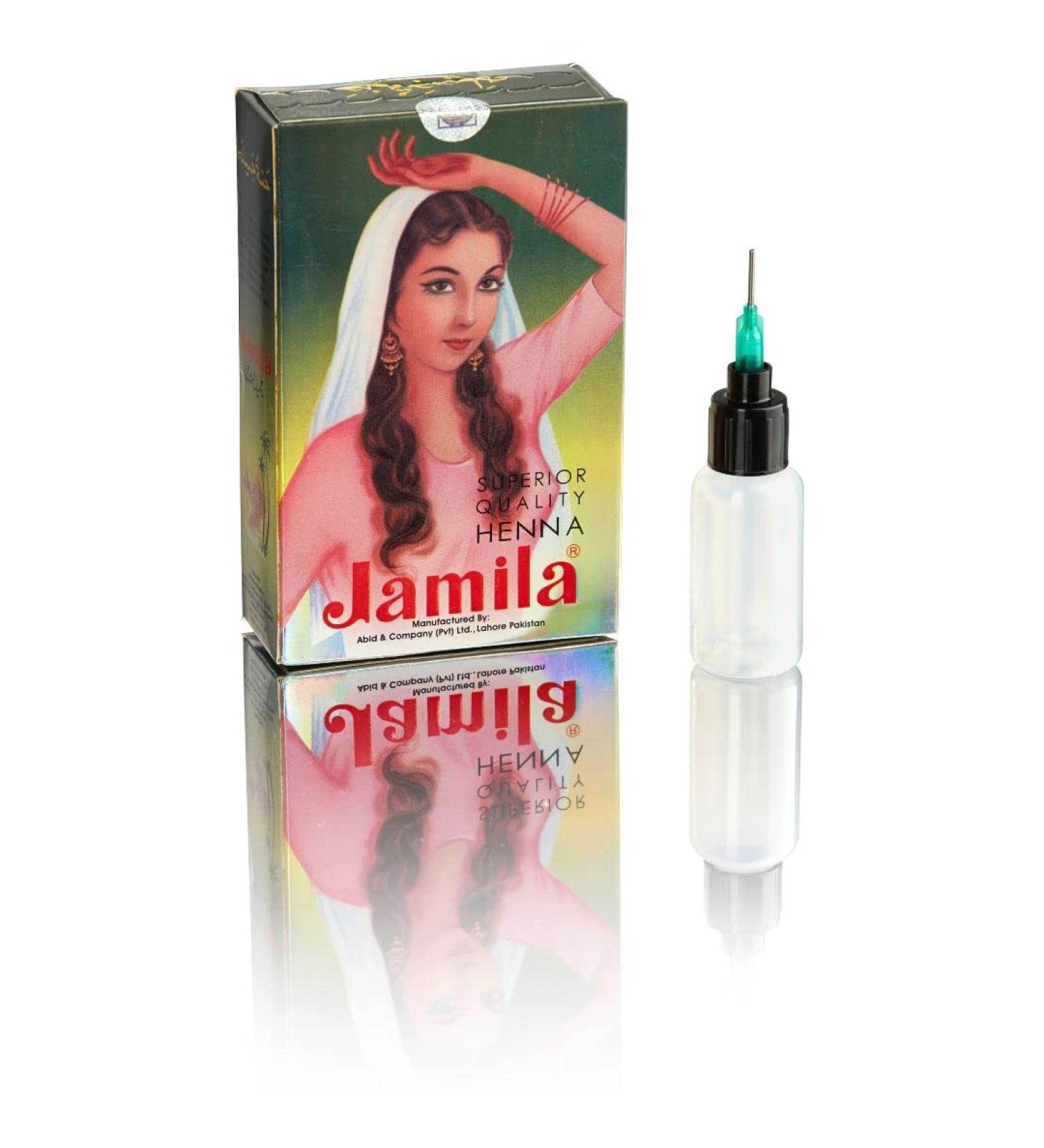 Jamila Henna + Applicator | Henna powder | Henna for the skin | Henna for the hair | - Buy Online on SooperMarket.com