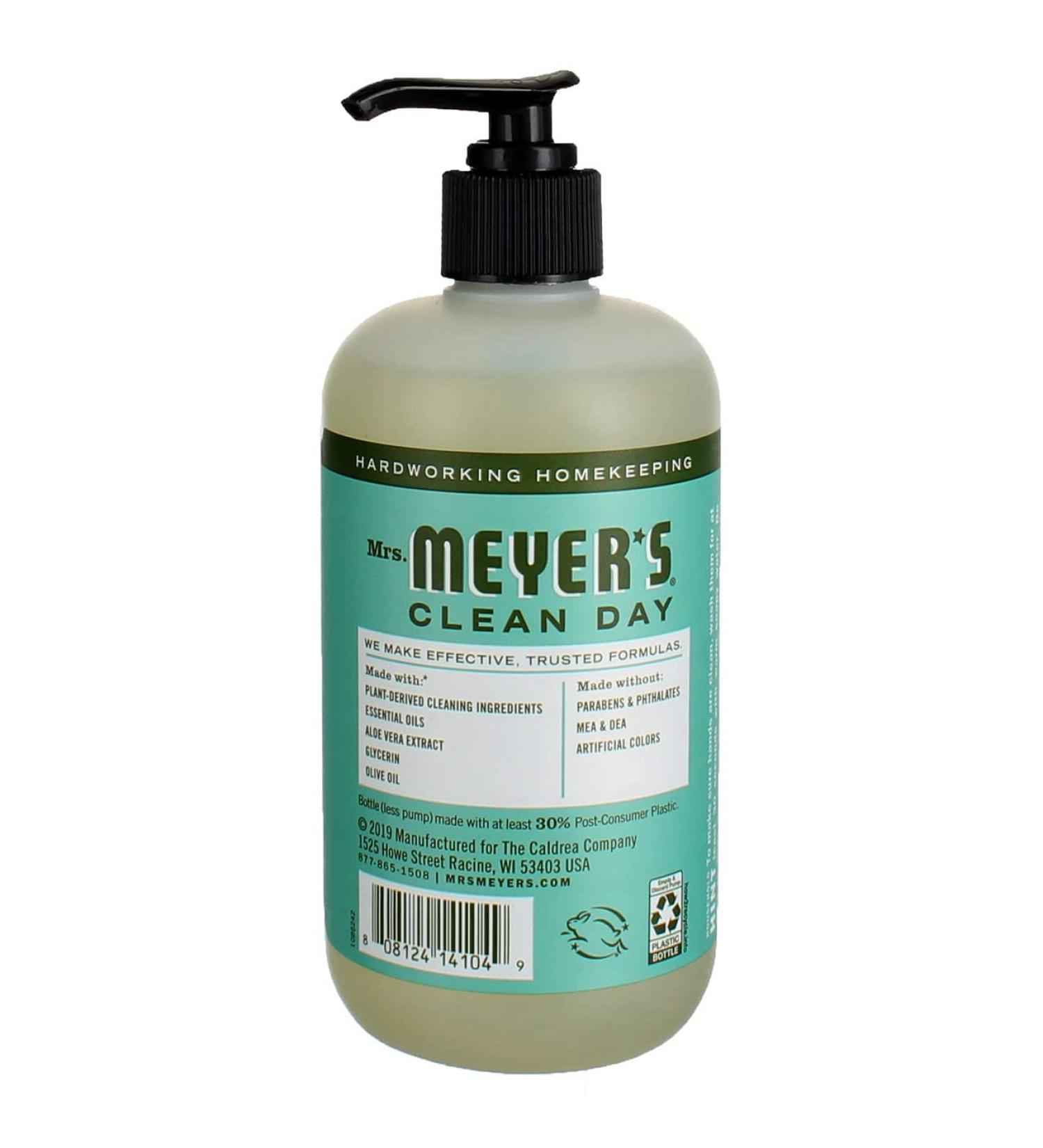 Meyers Basil Liquid Hand Soap - 6x12.5 OZ | Premium Natural Hand Wash | International Shipping Available - Buy Online on SooperMarket.com